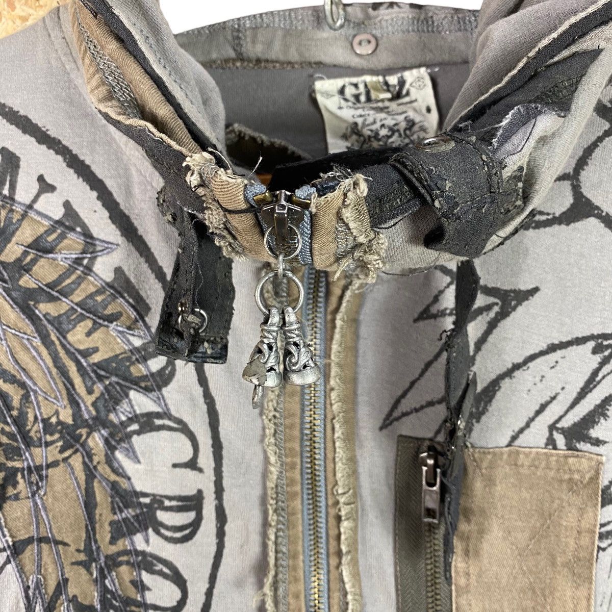 Japanese Brand × Seditionaries GHTZ PUNK STYLE CROSS HOODIE Size US S / EU 44-46 / 1 - 8 Thumbnail