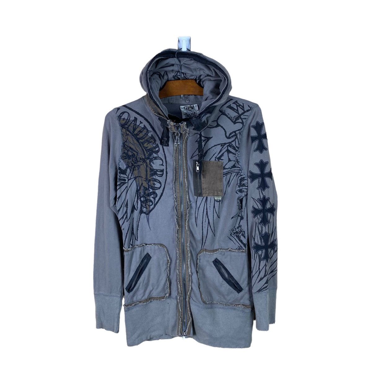 Japanese Brand × Seditionaries GHTZ PUNK STYLE CROSS HOODIE Size US S / EU 44-46 / 1 - 1 Thumbnail