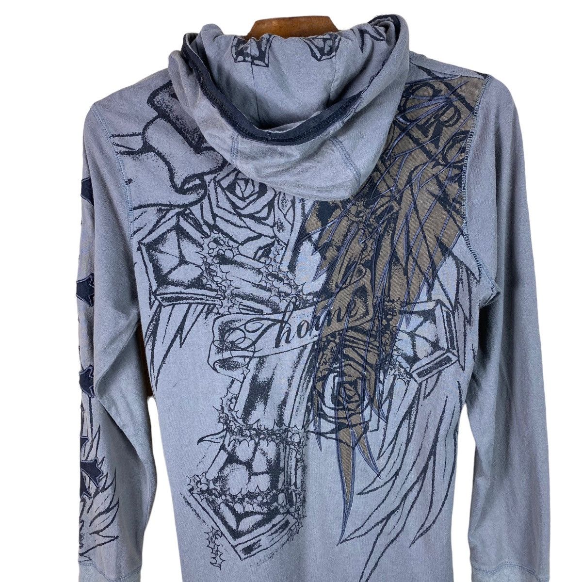 Japanese Brand × Seditionaries GHTZ PUNK STYLE CROSS HOODIE Size US S / EU 44-46 / 1 - 7 Thumbnail