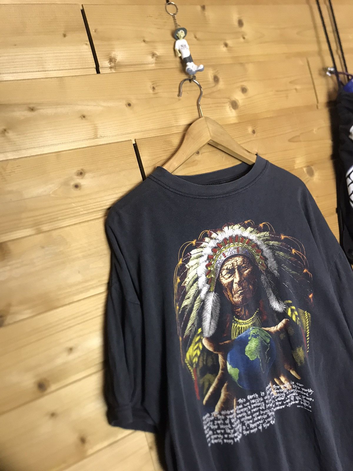 Vintage Vintage Indian earth faded shirt Size US XL / EU 56 / 4 - 2 Thumbnail