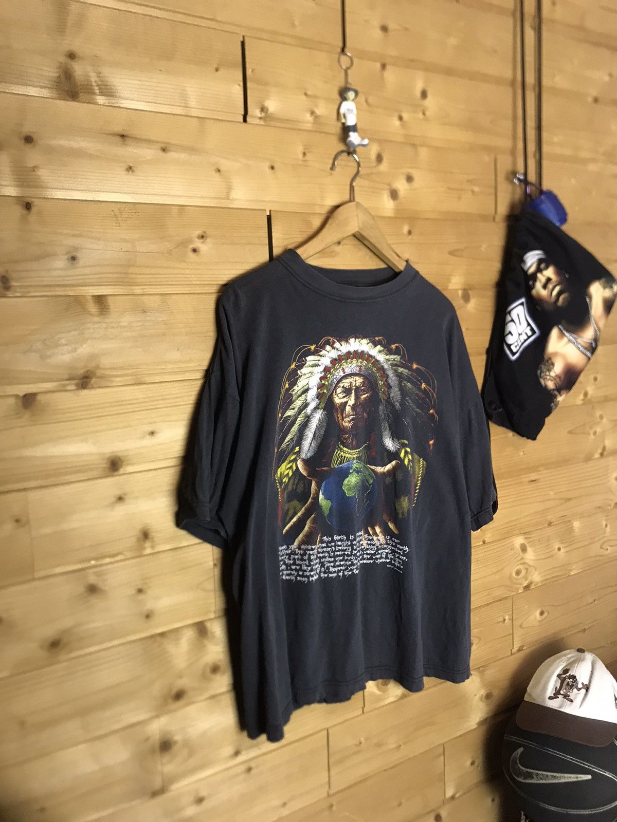 Vintage Vintage Indian earth faded shirt Size US XL / EU 56 / 4 - 1 Thumbnail
