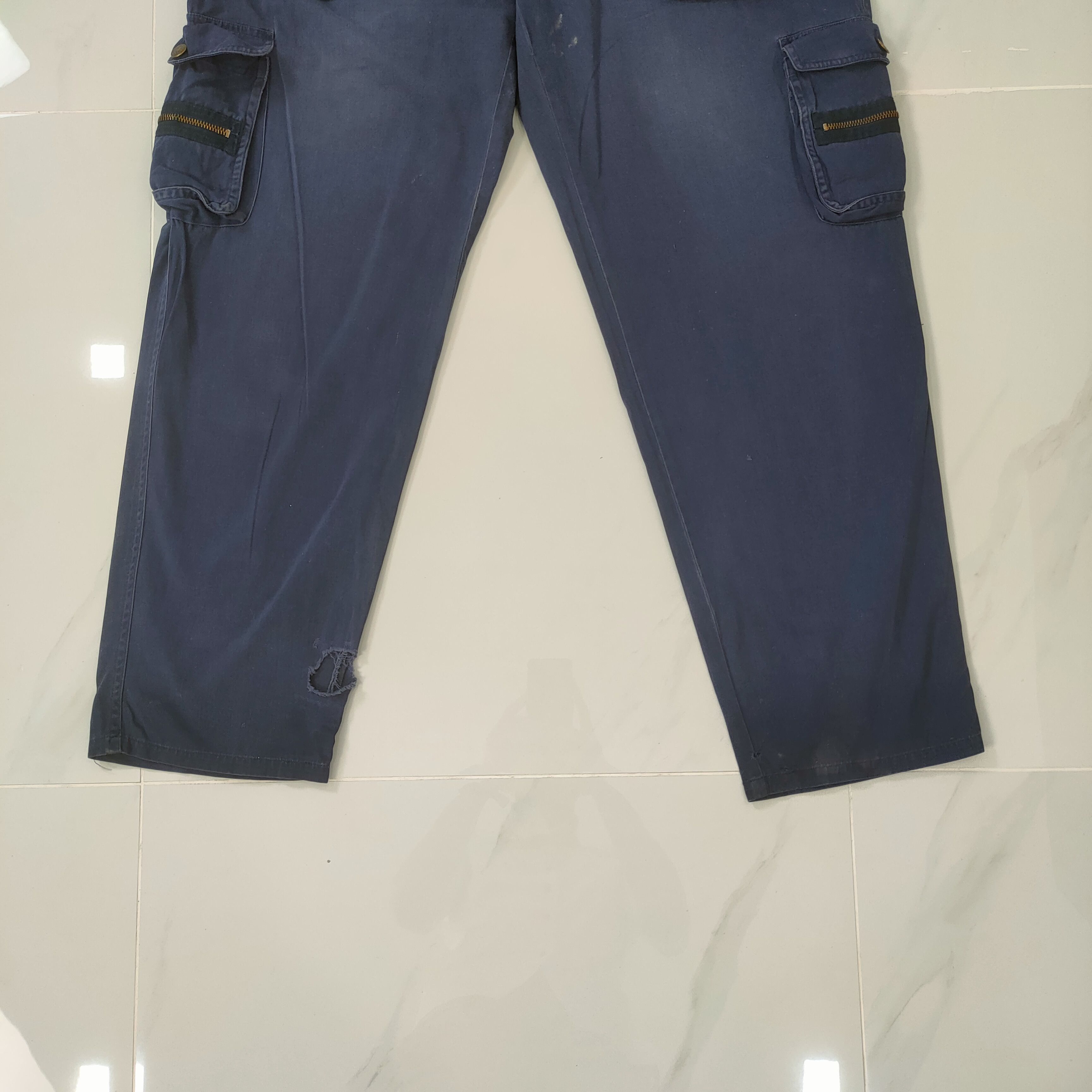 Japanese Brand × Vintage POLO CLUB SPRING WAIST FADED DISTRESSED CARGO PANTS Size US 34 / EU 50 - 3 Thumbnail
