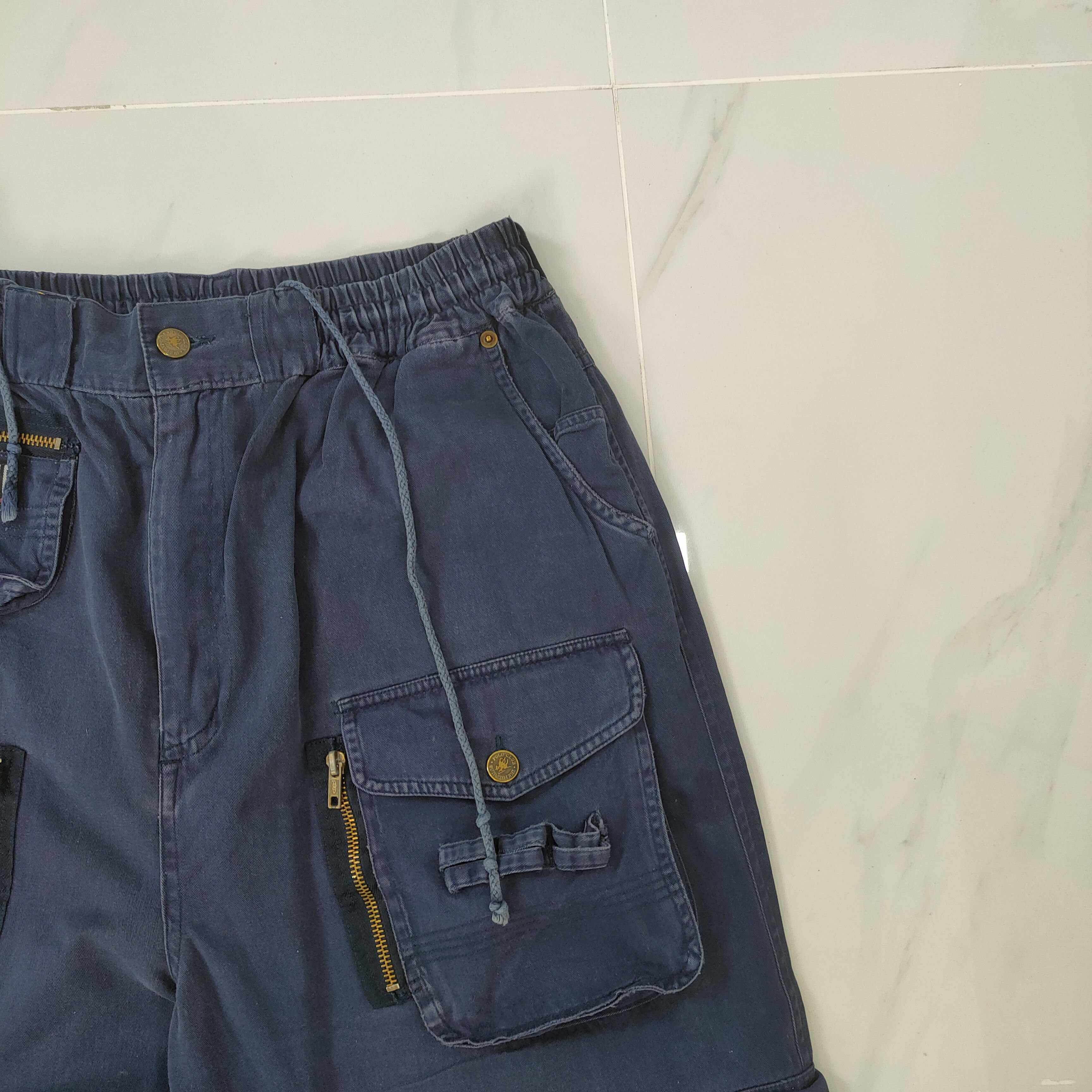 Japanese Brand × Vintage POLO CLUB SPRING WAIST FADED DISTRESSED CARGO PANTS Size US 34 / EU 50 - 5 Thumbnail