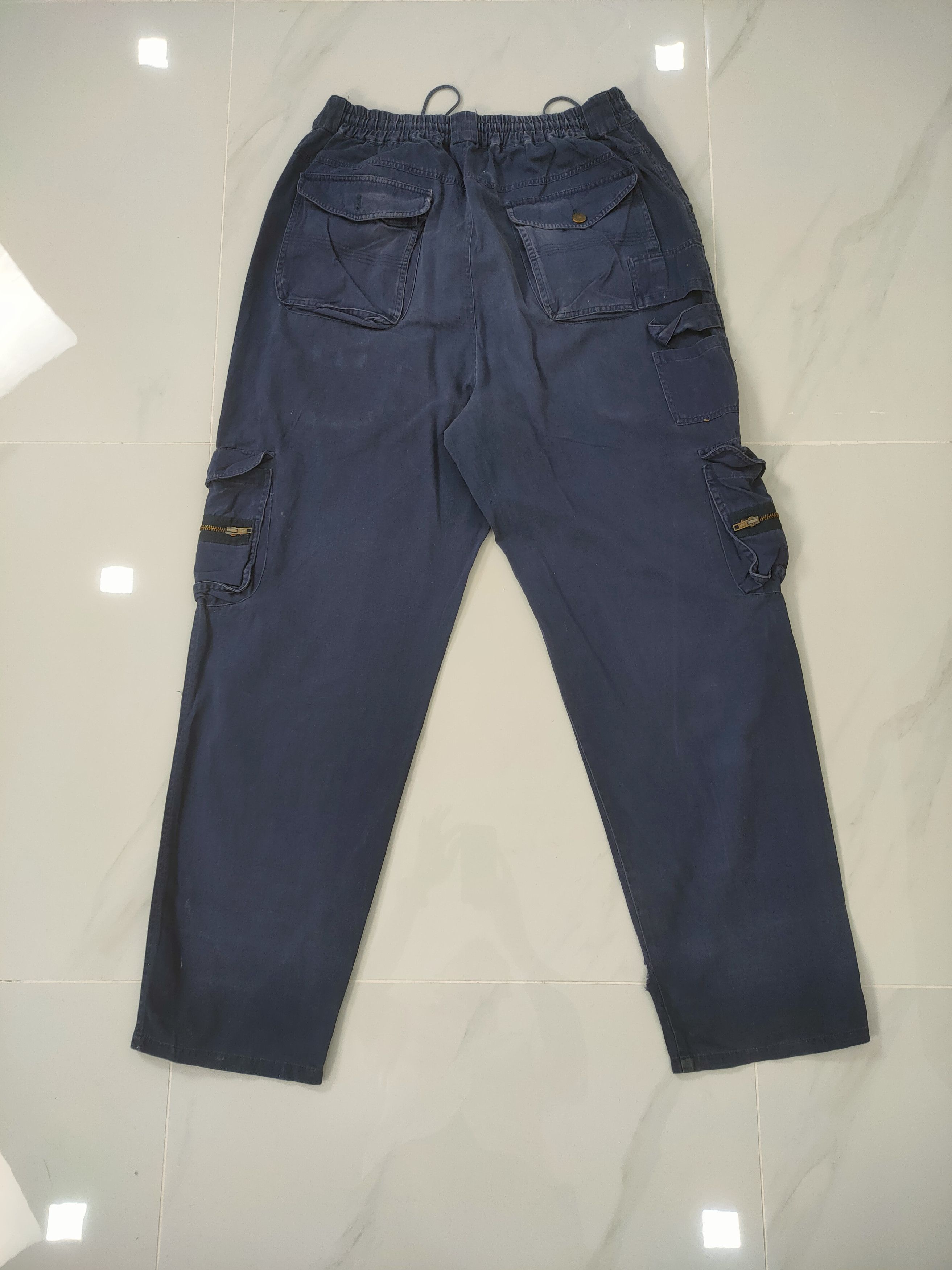 Japanese Brand × Vintage POLO CLUB SPRING WAIST FADED DISTRESSED CARGO PANTS Size US 34 / EU 50 - 9 Thumbnail