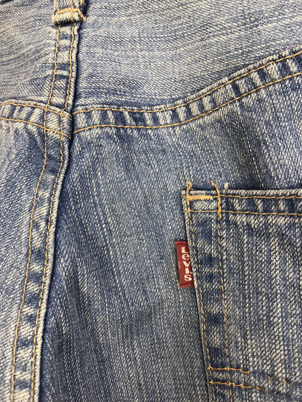 Japanese Brand × Levi's Vintage Levi’s Red Loop 505 Light Wash Jeans Design Size US 31 - 12 Thumbnail