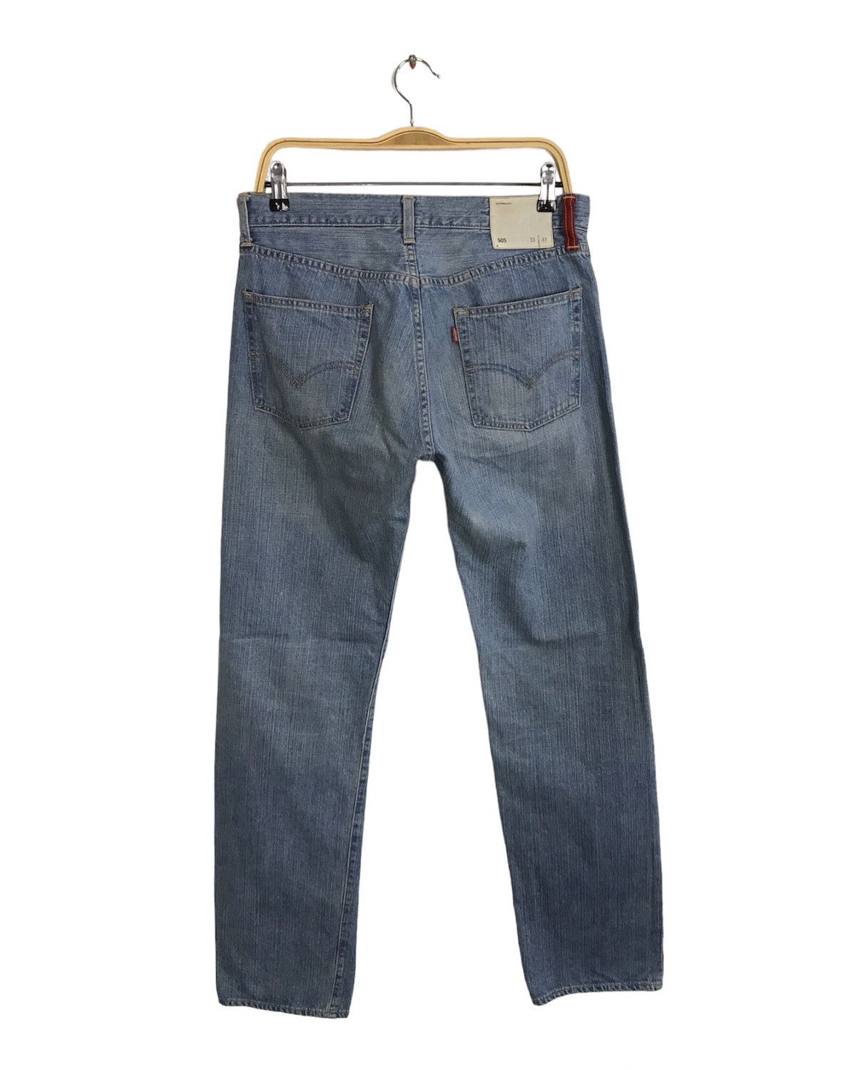 Japanese Brand × Levi's Vintage Levi’s Red Loop 505 Light Wash Jeans Design Size US 31 - 2 Thumbnail