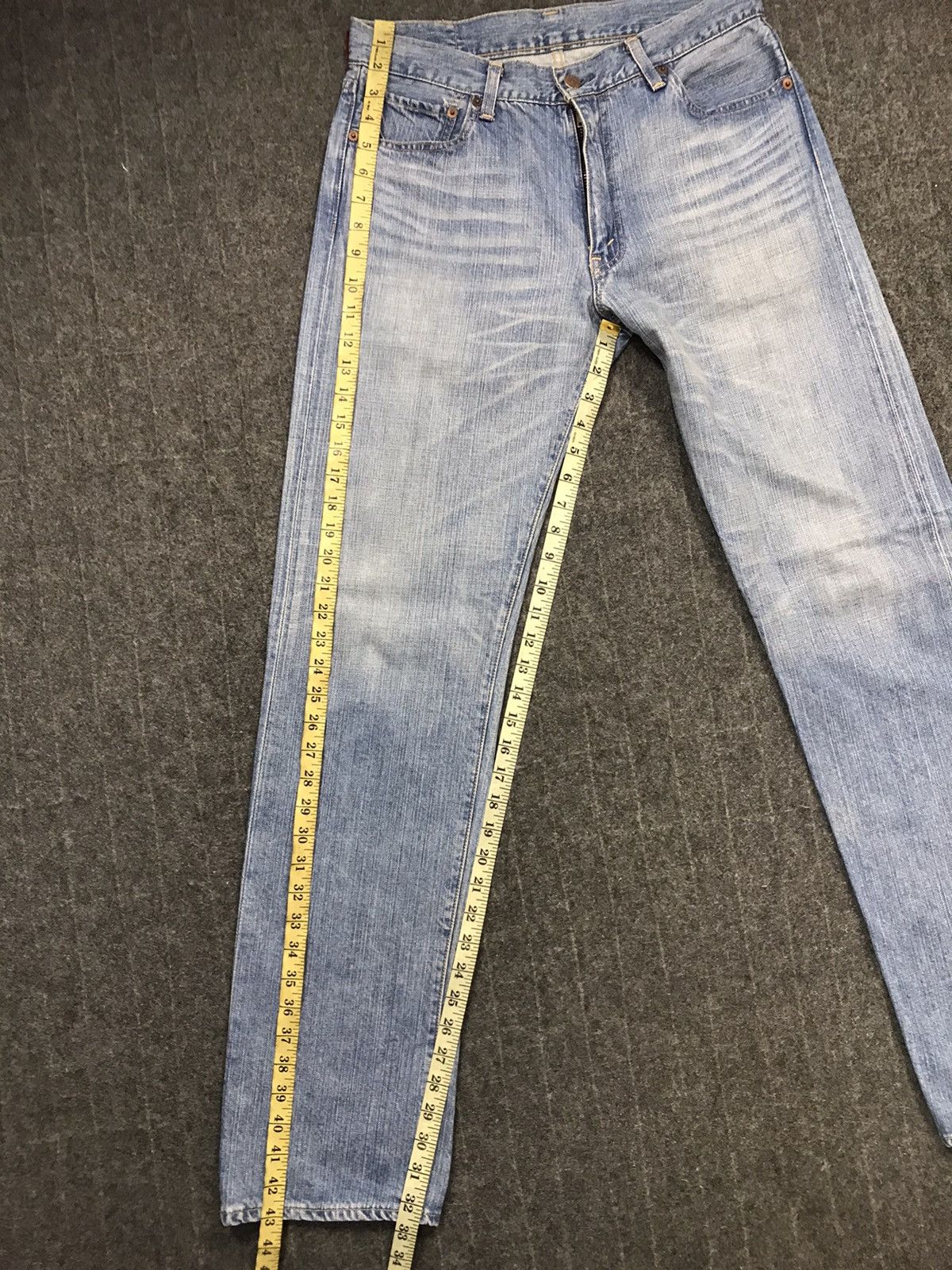 Japanese Brand × Levi's Vintage Levi’s Red Loop 505 Light Wash Jeans Design Size US 31 - 19 Thumbnail