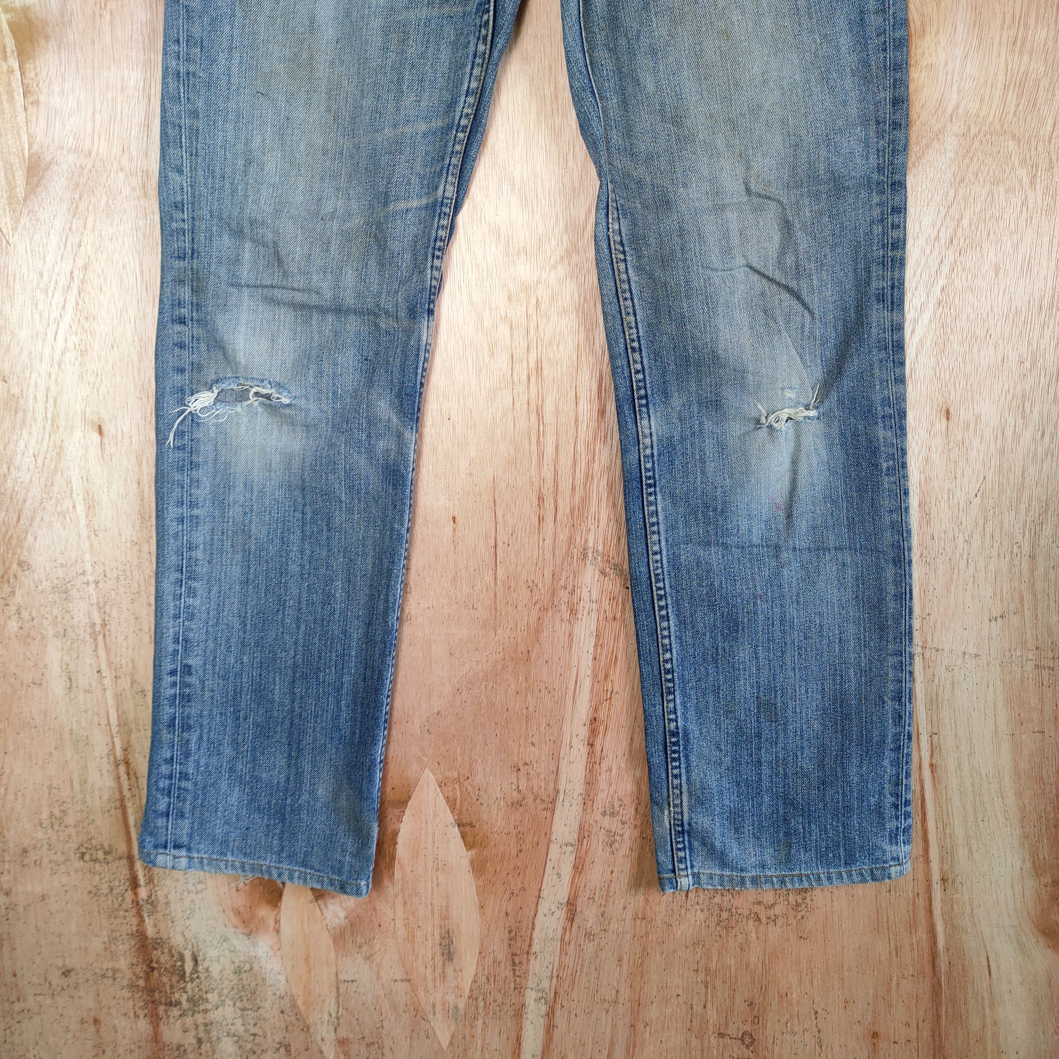 Levi's Vintage Clothing LEVI'S 508 DENIM JEAN /DISTRESSED KNEE/ FADED Size US 30 / EU 46 - 3 Thumbnail
