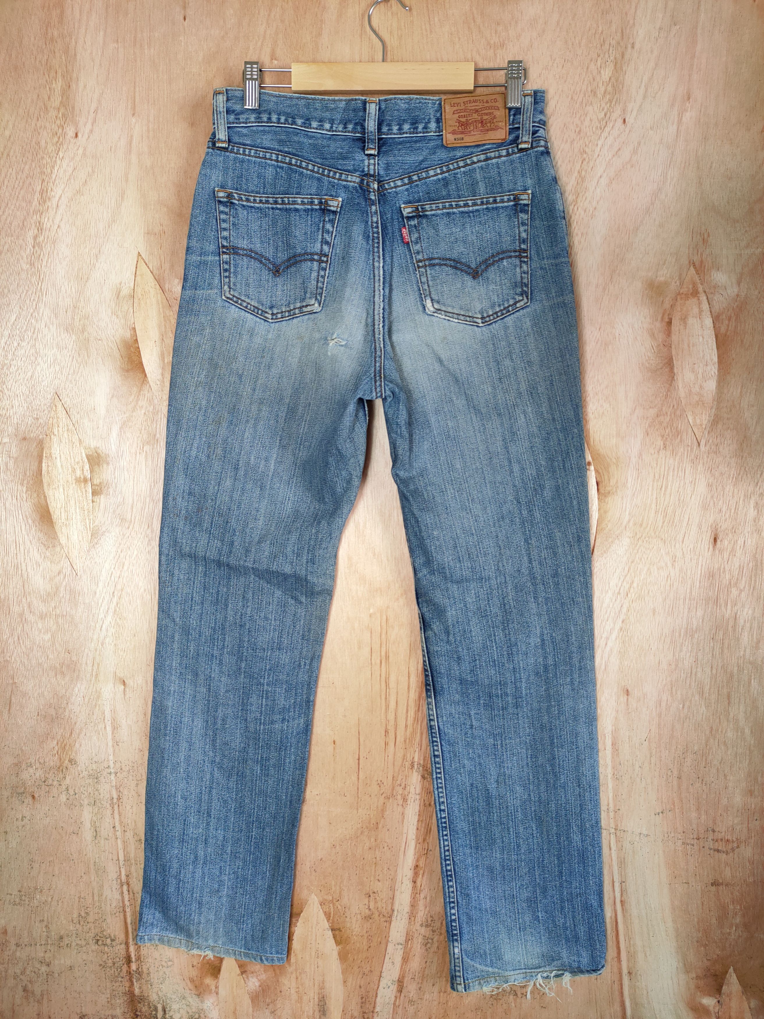Levi's Vintage Clothing LEVI'S 508 DENIM JEAN /DISTRESSED KNEE/ FADED Size US 30 / EU 46 - 6 Thumbnail