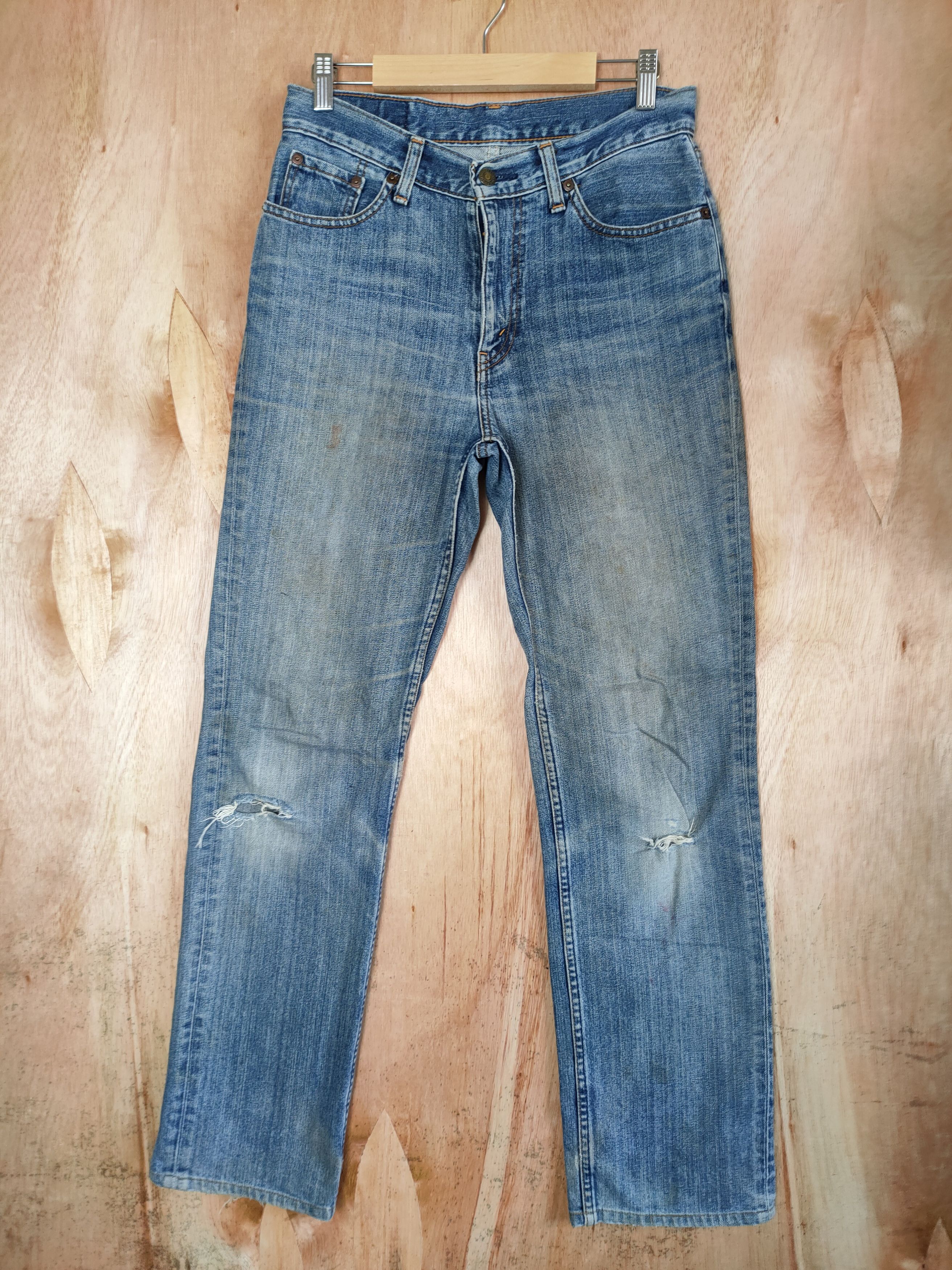 Levi's Vintage Clothing LEVI'S 508 DENIM JEAN /DISTRESSED KNEE/ FADED Size US 30 / EU 46 - 1 Thumbnail