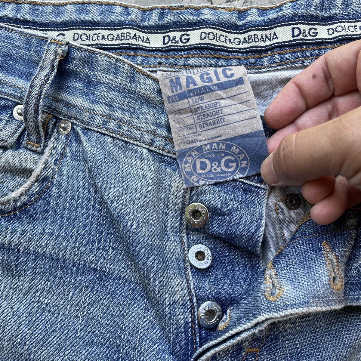 Dolce & Gabbana Vintage Dolce & Cabbana Button Fly Jeans Denim Pants Size US 31 - 7 Thumbnail