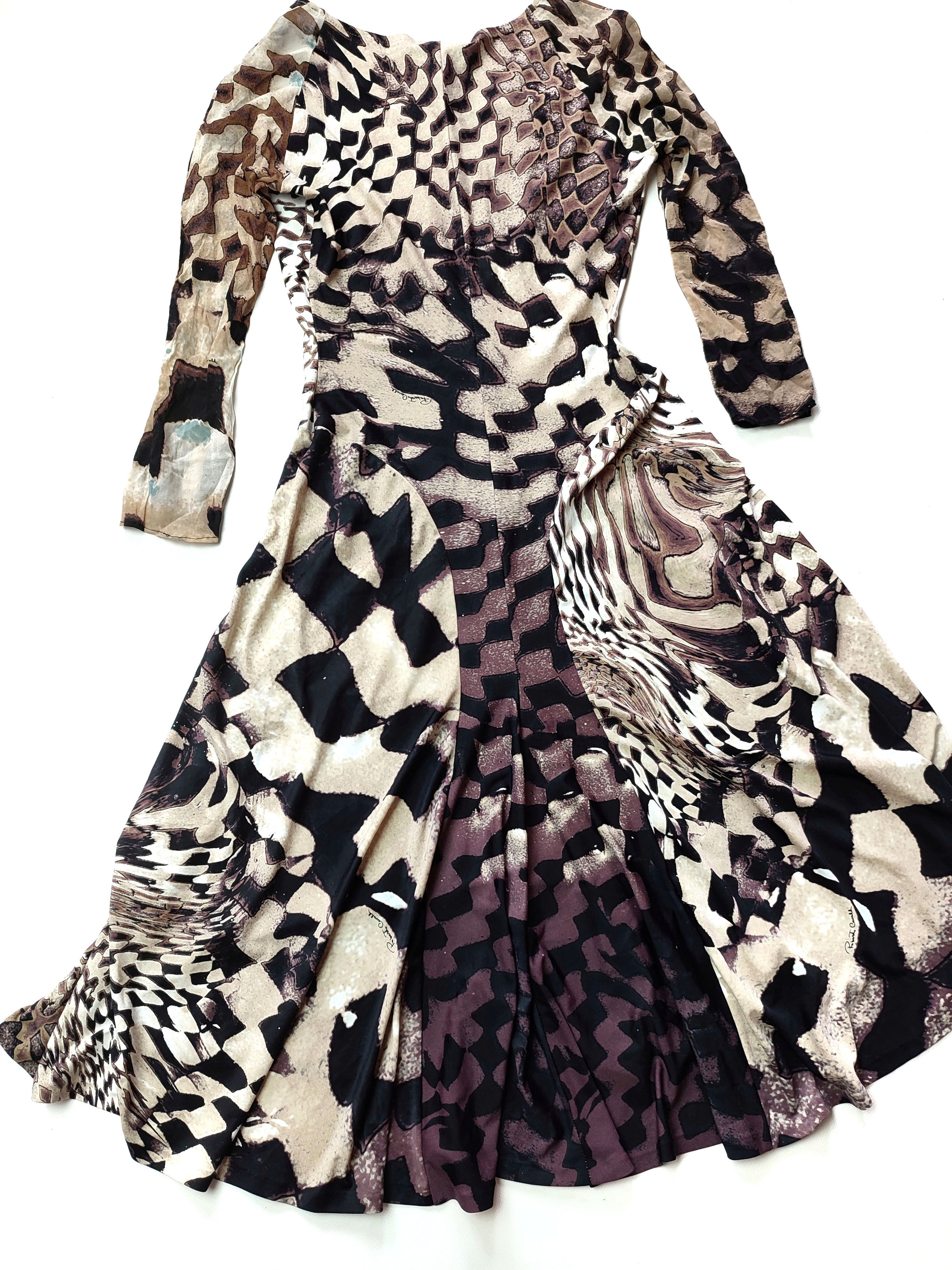 Just Cavalli Vintage Roberto Cavalli Fall 2003 Silk Dress Size S / US 4 / IT 40 - 6 Thumbnail
