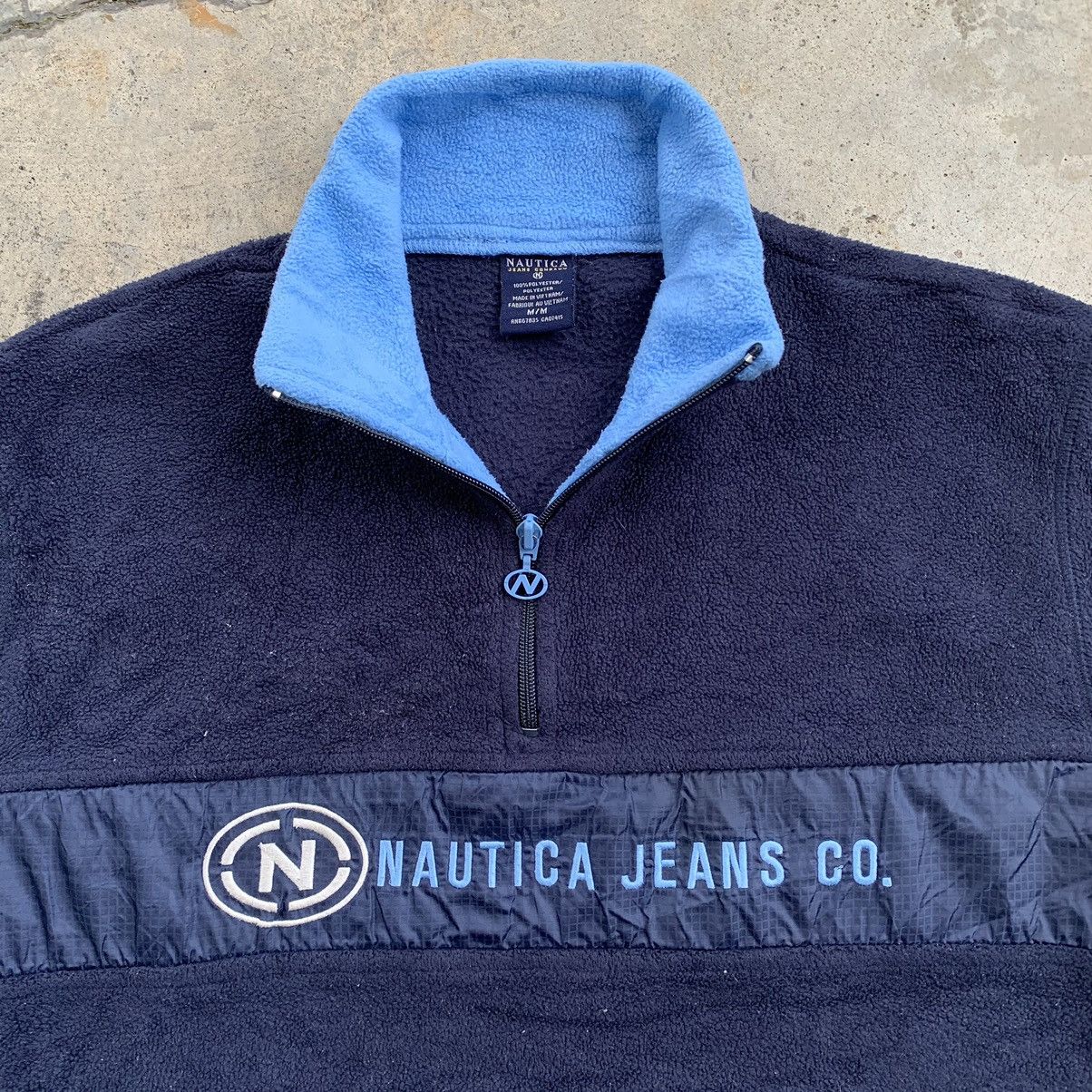 Japanese Brand Nautica fleece half zipper pullover vintage sweatshirt Size US M / EU 48-50 / 2 - 10 Thumbnail