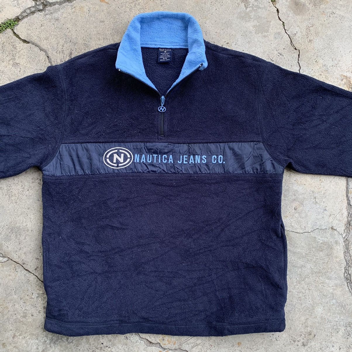 Japanese Brand Nautica fleece half zipper pullover vintage sweatshirt Size US M / EU 48-50 / 2 - 9 Thumbnail
