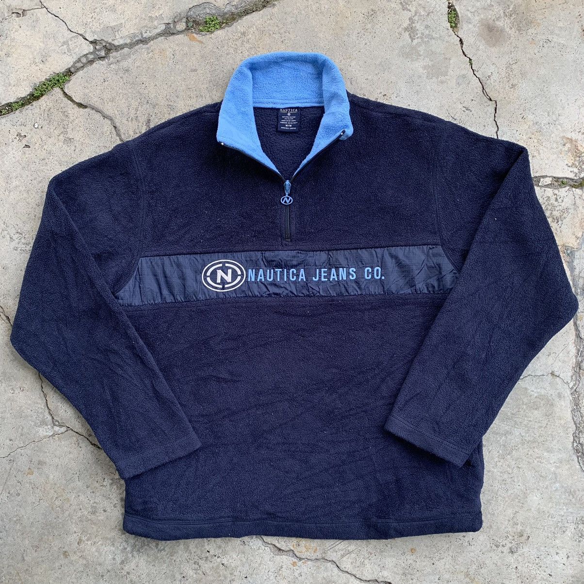 Japanese Brand Nautica fleece half zipper pullover vintage sweatshirt Size US M / EU 48-50 / 2 - 3 Thumbnail