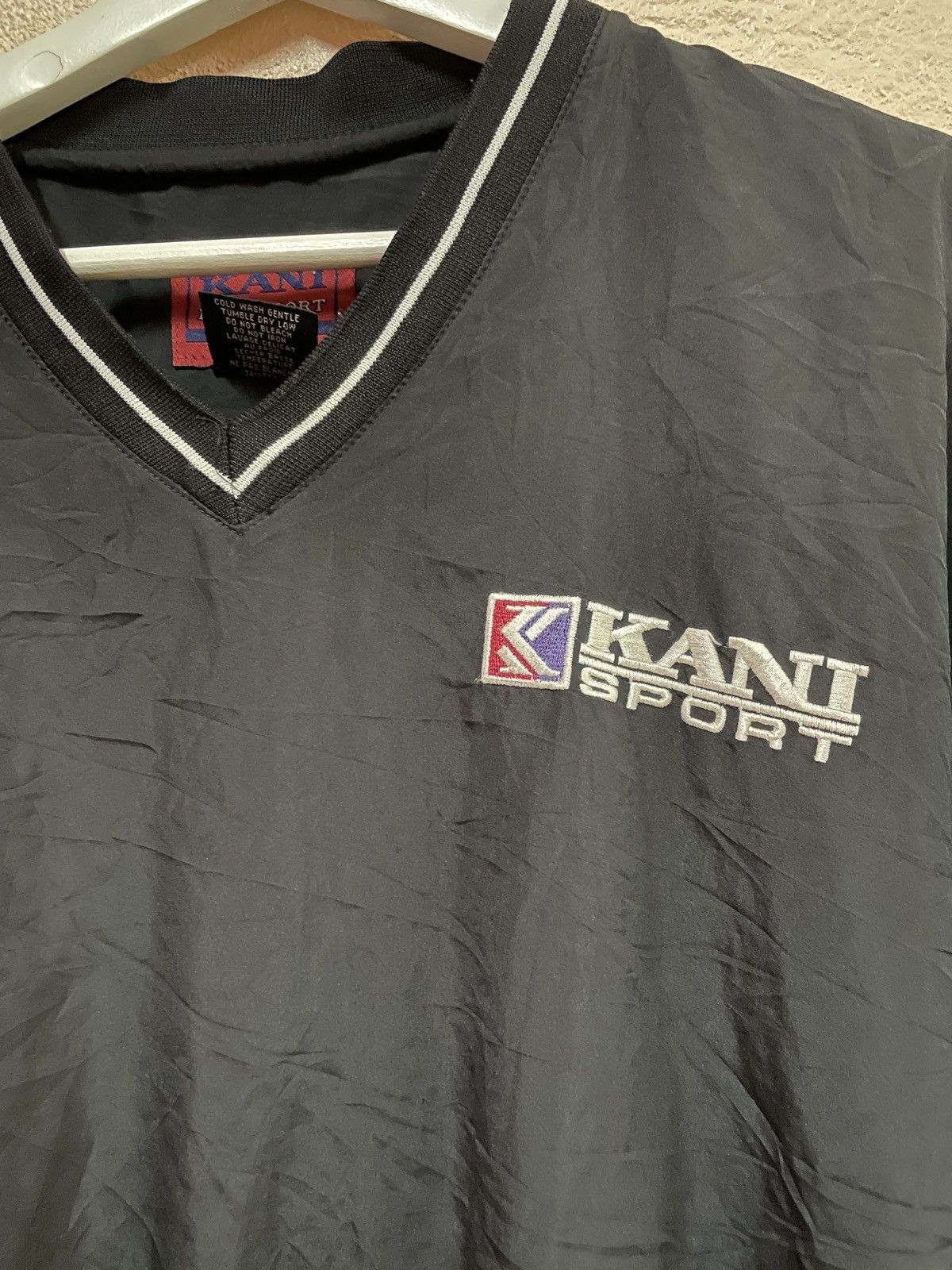 Karl Kani Vintage Karl Kani Hoodie Fleece Sweater V-neck embroidery Size US L / EU 52-54 / 3 - 2 Thumbnail