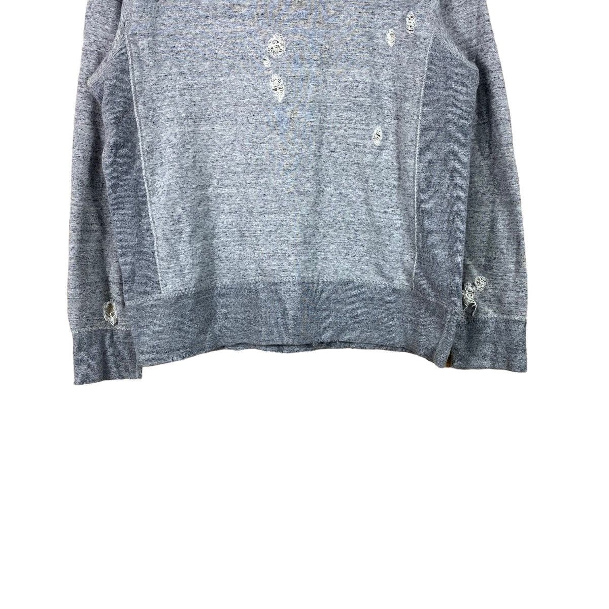 Sanca MADE IN JAPAN SANCA RIPPED DESIGN CREWNECK SWEATSHIRT Size US M / EU 48-50 / 2 - 8 Thumbnail