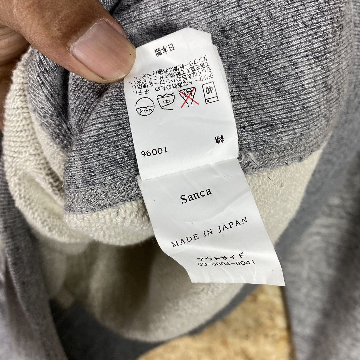 Sanca MADE IN JAPAN SANCA RIPPED DESIGN CREWNECK SWEATSHIRT Size US M / EU 48-50 / 2 - 11 Thumbnail