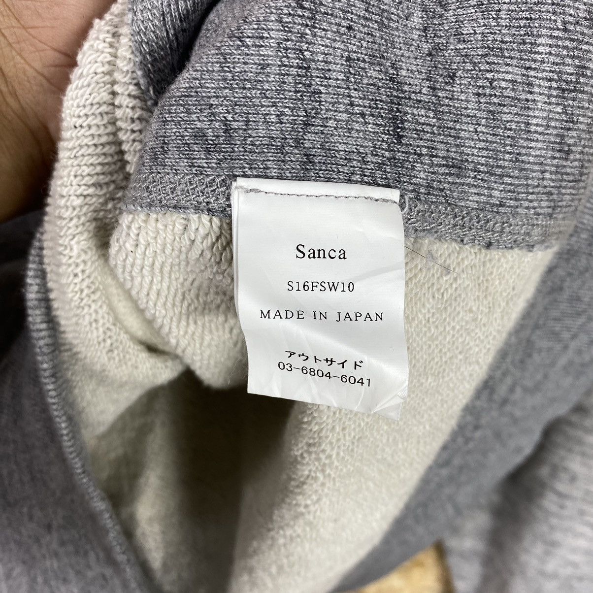 Sanca MADE IN JAPAN SANCA RIPPED DESIGN CREWNECK SWEATSHIRT Size US M / EU 48-50 / 2 - 10 Thumbnail