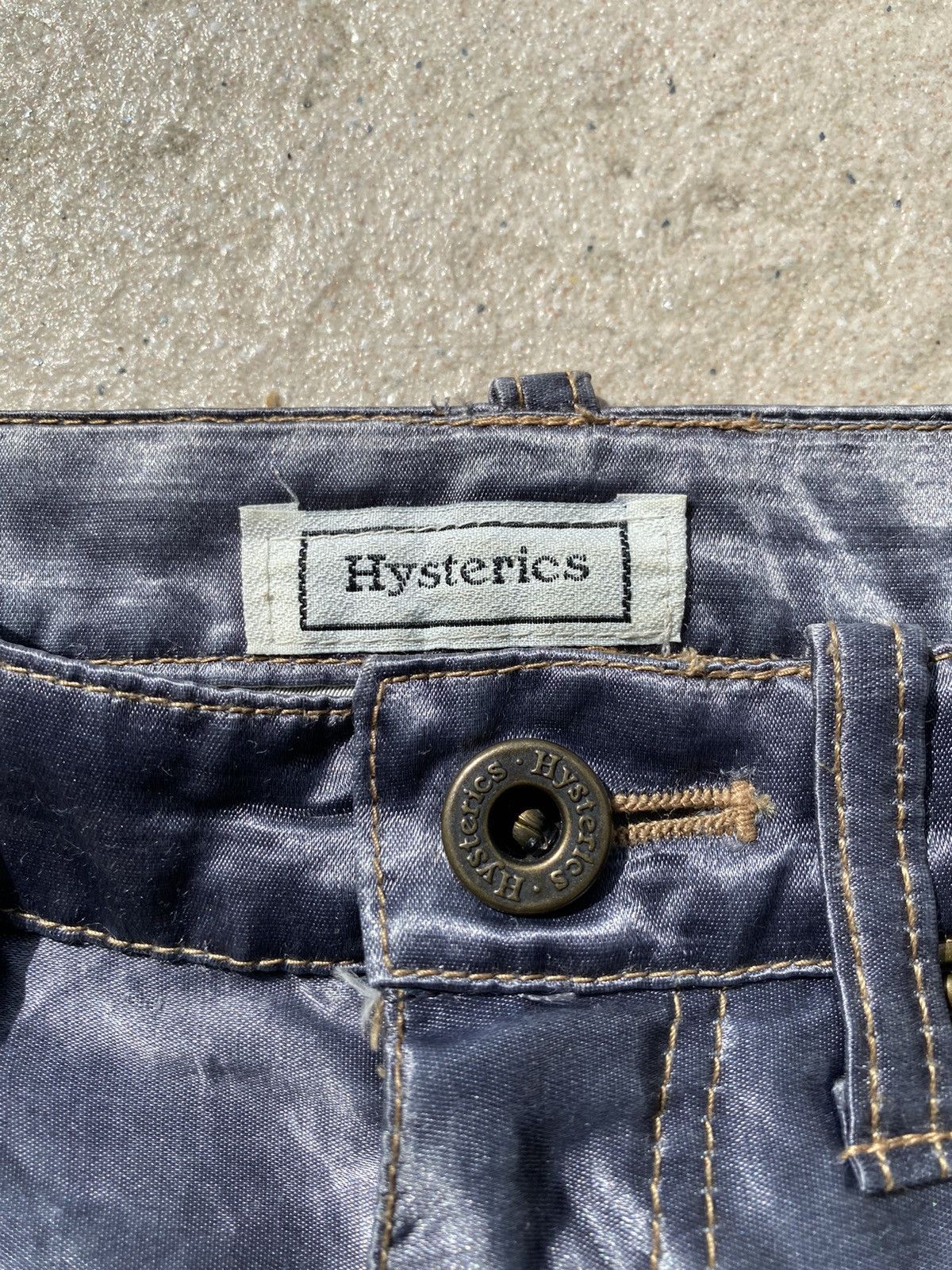 Hysteric Glamour 💥RARE💥Vintage OG 90s HYSTERICS Glitter Purple Skinny Pant Size US 26 / EU 42 - 4 Thumbnail