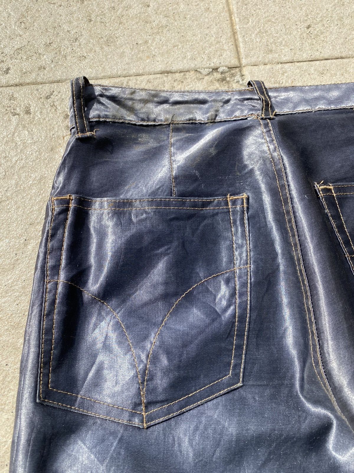 Hysteric Glamour 💥RARE💥Vintage OG 90s HYSTERICS Glitter Purple Skinny Pant Size US 26 / EU 42 - 9 Thumbnail