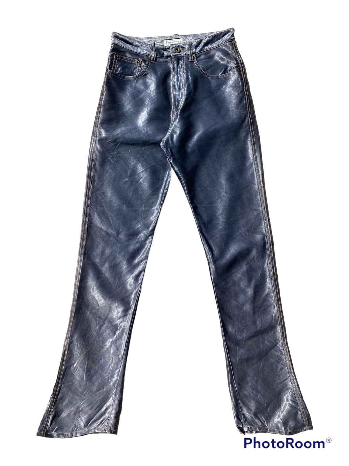 Hysteric Glamour 💥RARE💥Vintage OG 90s HYSTERICS Glitter Purple Skinny Pant Size US 26 / EU 42 - 1 Thumbnail