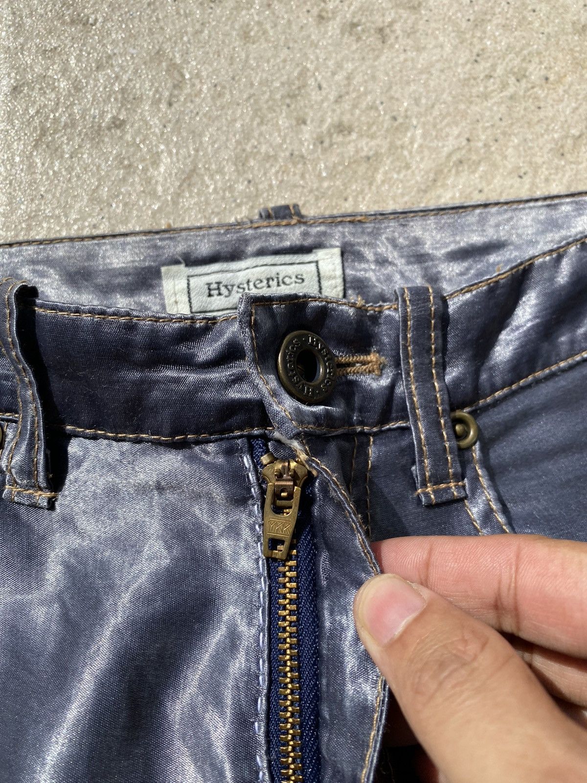 Hysteric Glamour 💥RARE💥Vintage OG 90s HYSTERICS Glitter Purple Skinny Pant Size US 26 / EU 42 - 5 Thumbnail