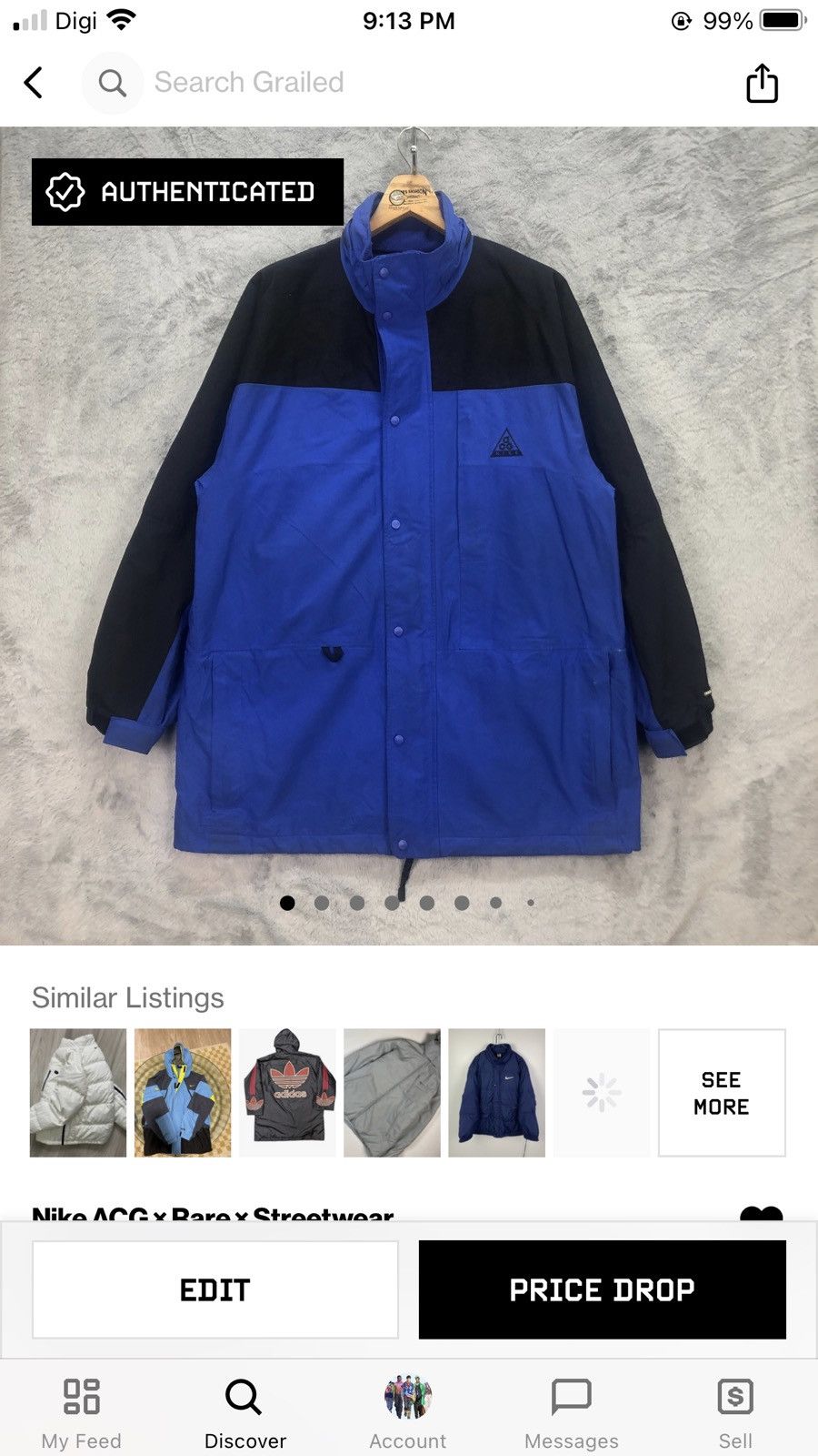 Nike ACG NIKE ACG STORM FIT ALL CONDITIONS GEAR JACKET #5691-203 Size US XL / EU 56 / 4 - 16 Thumbnail