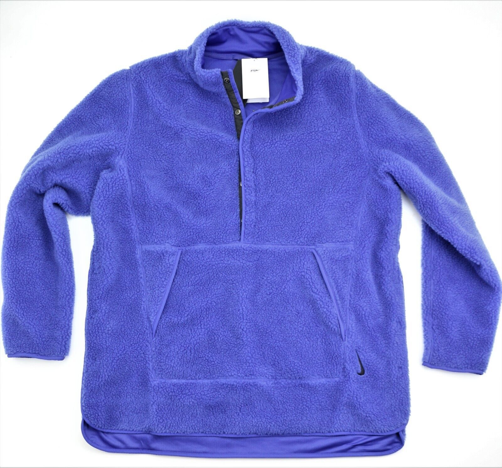 New Nike Yoga Sherpa Pinnacle Half-Zip Sweatshirt Size L