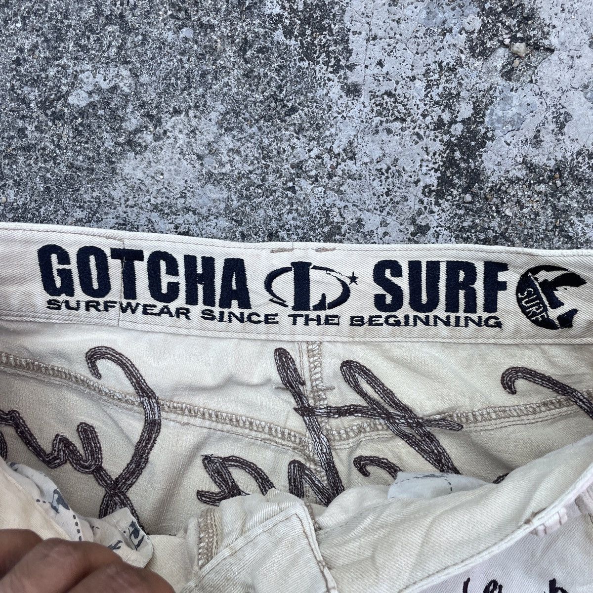 Gotcha Vintage Gotcha Surfwear Embroidery Logo Distressed Pants Size US 34 / EU 50 - 5 Thumbnail