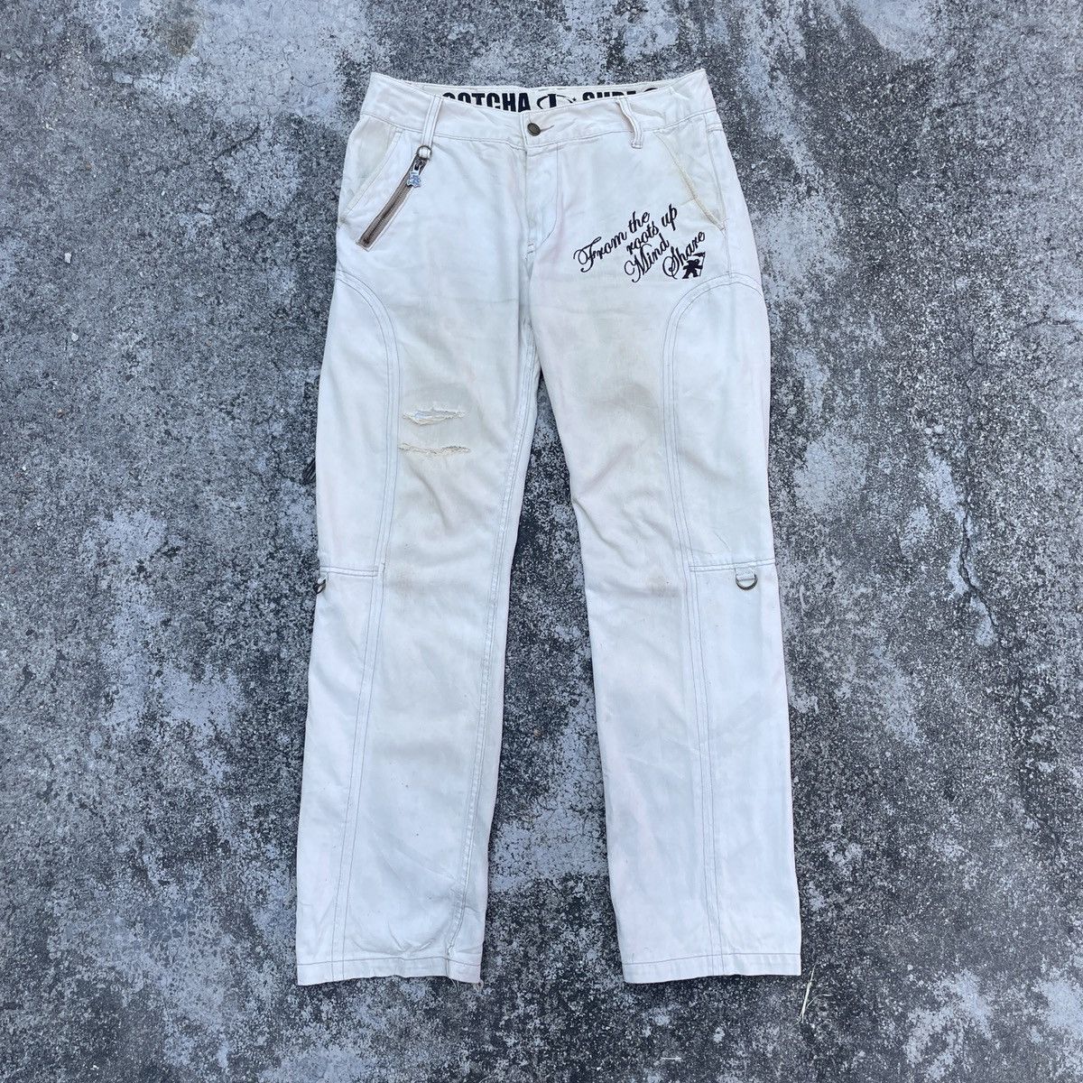 Gotcha Vintage Gotcha Surfwear Embroidery Logo Distressed Pants Size US 34 / EU 50 - 7 Thumbnail