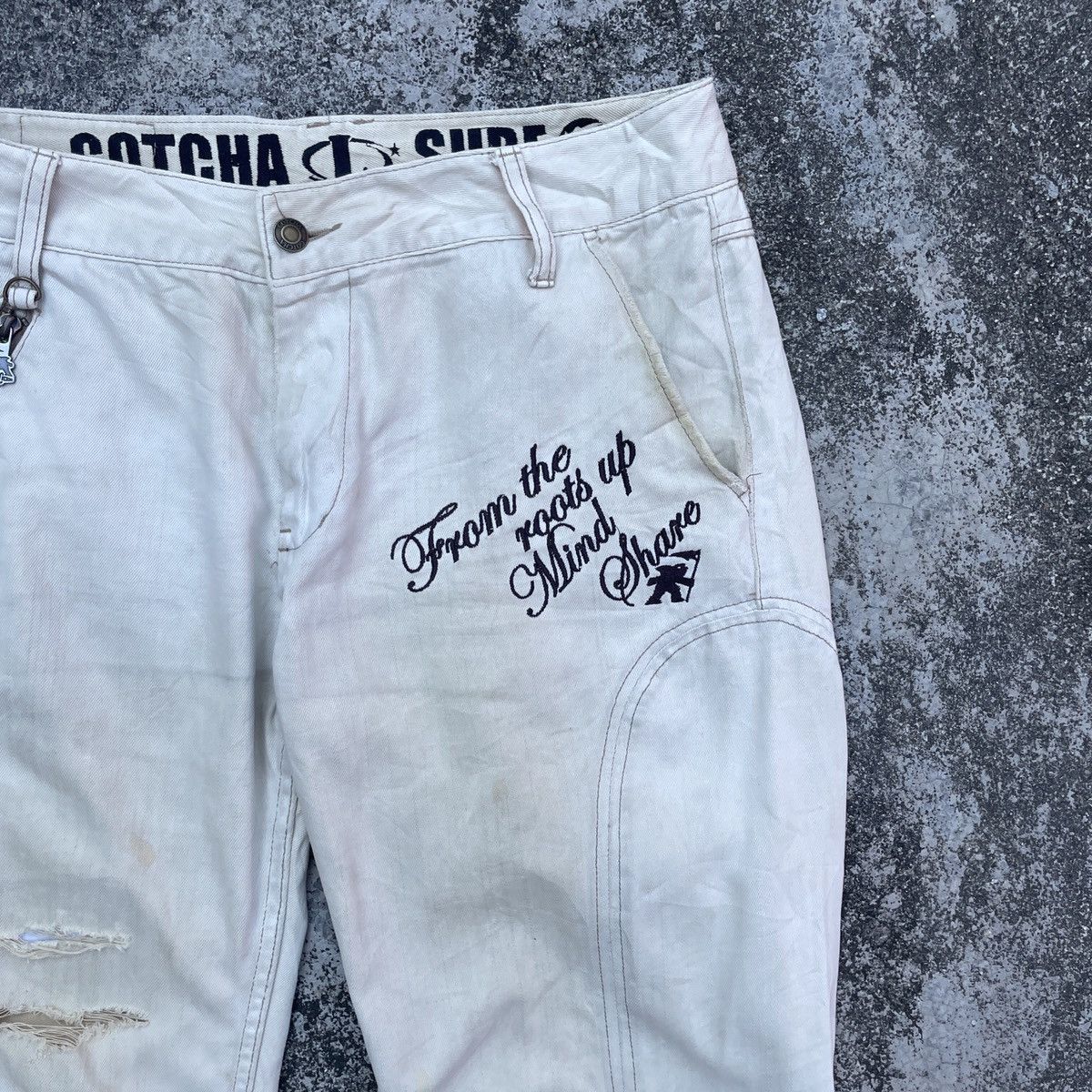 Gotcha Vintage Gotcha Surfwear Embroidery Logo Distressed Pants Size US 34 / EU 50 - 8 Thumbnail