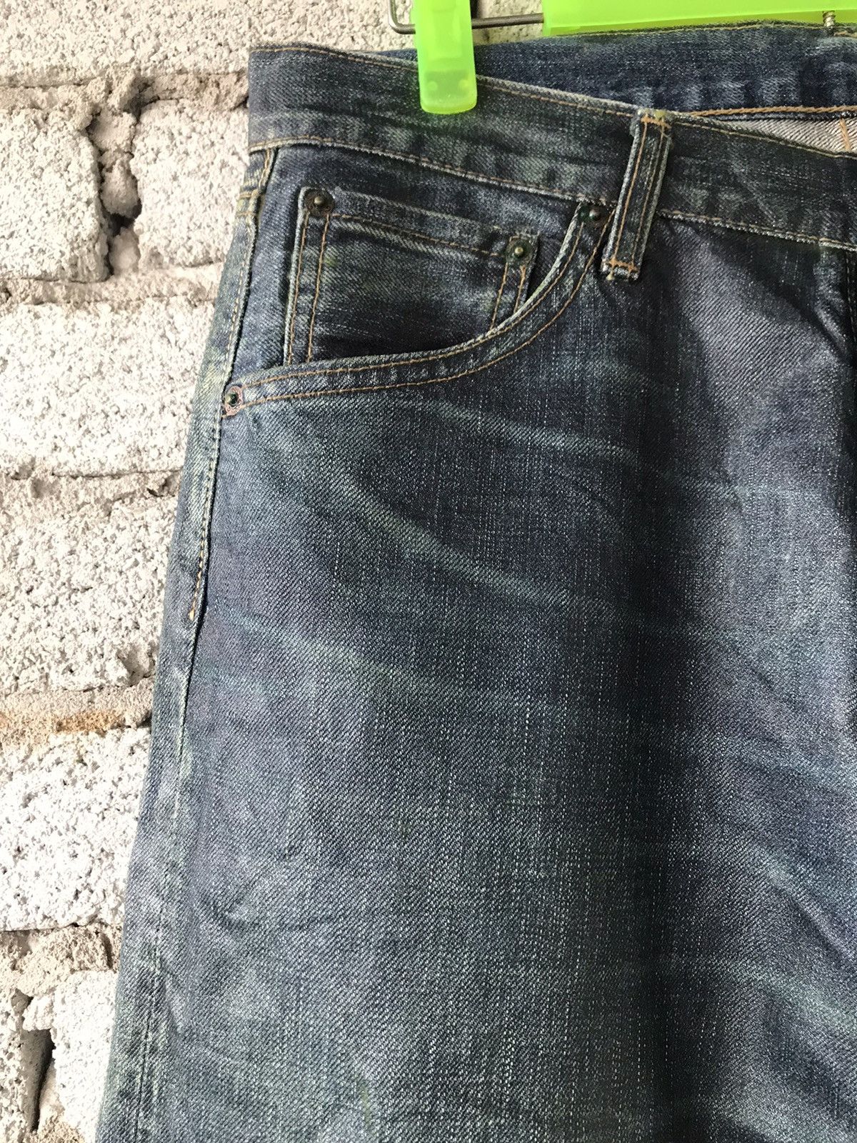 Japanese Brand × Vintage Unbrand Japanese Brand Selvedge Waxed Jeans Size US 33 - 4 Thumbnail