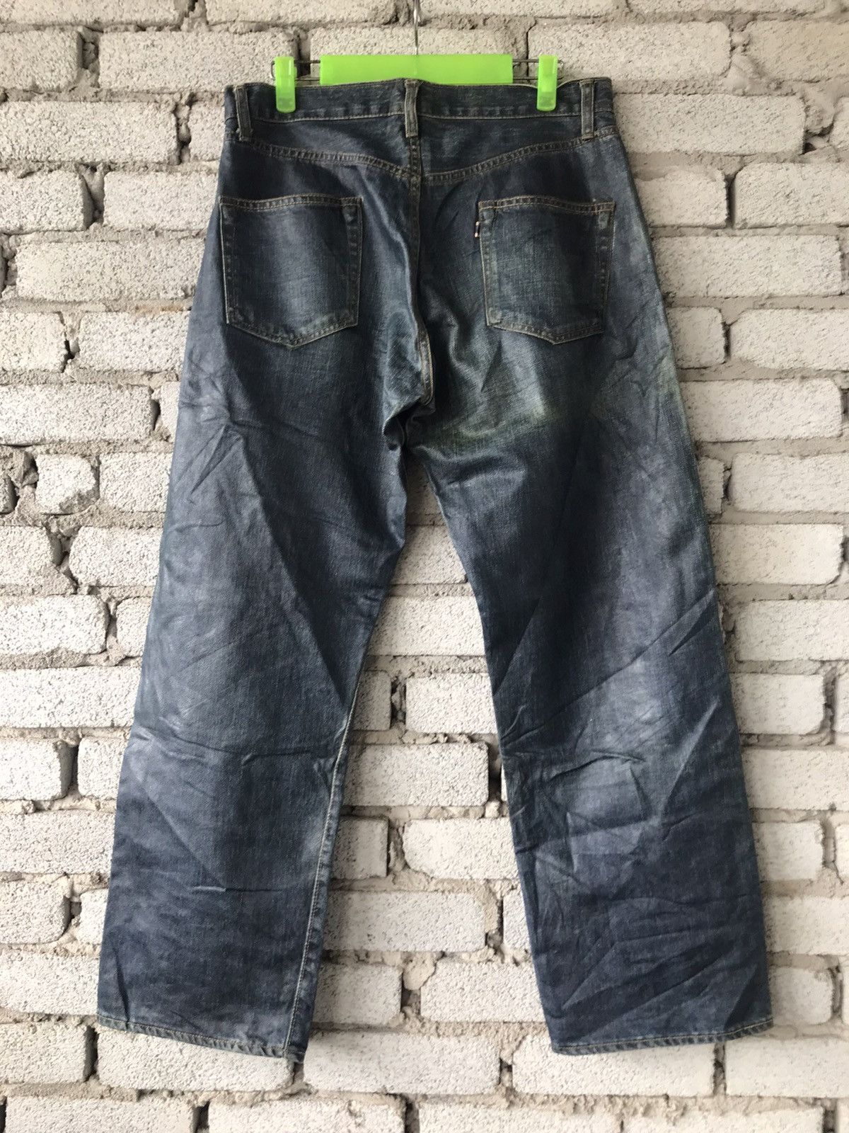 Japanese Brand × Vintage Unbrand Japanese Brand Selvedge Waxed Jeans Size US 33 - 2 Thumbnail