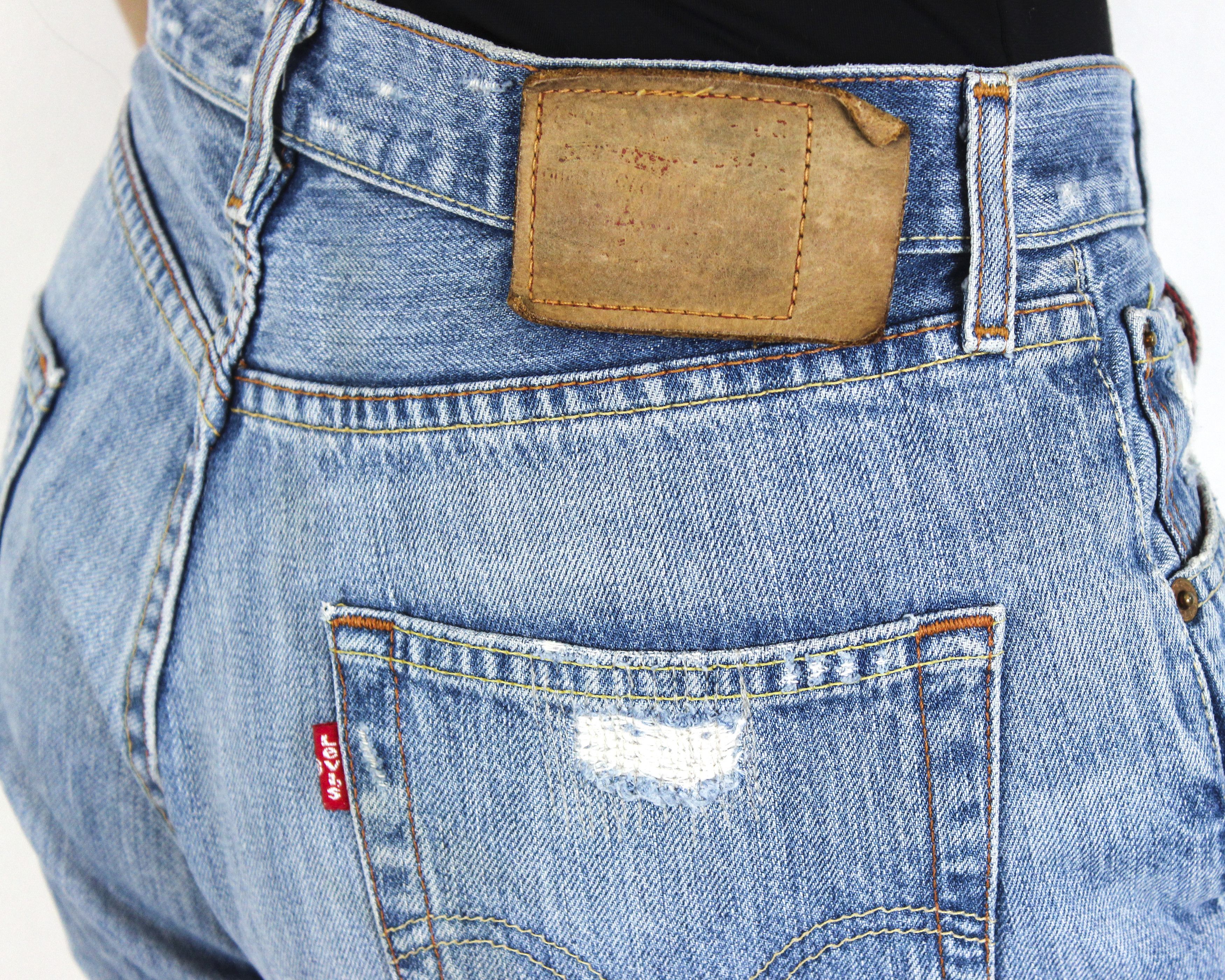 Levi's × Levi's Vintage Clothing × Vintage Women Jeans 501 Distressed Ripped Denim W30 L30 Trousers Size 30" / US 8 / IT 44 - 5 Thumbnail