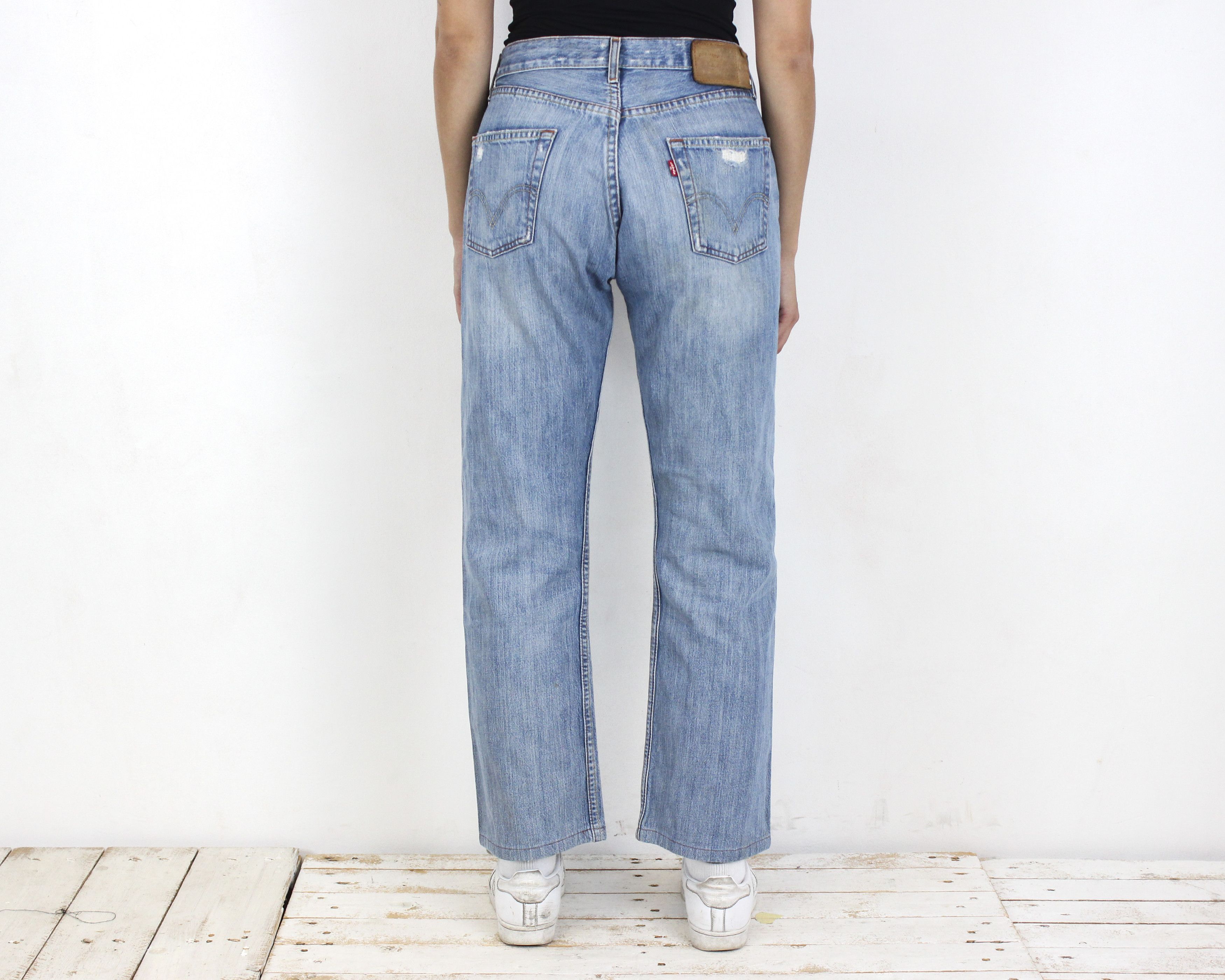 Levi's × Levi's Vintage Clothing × Vintage Women Jeans 501 Distressed Ripped Denim W30 L30 Trousers Size 30" / US 8 / IT 44 - 4 Thumbnail