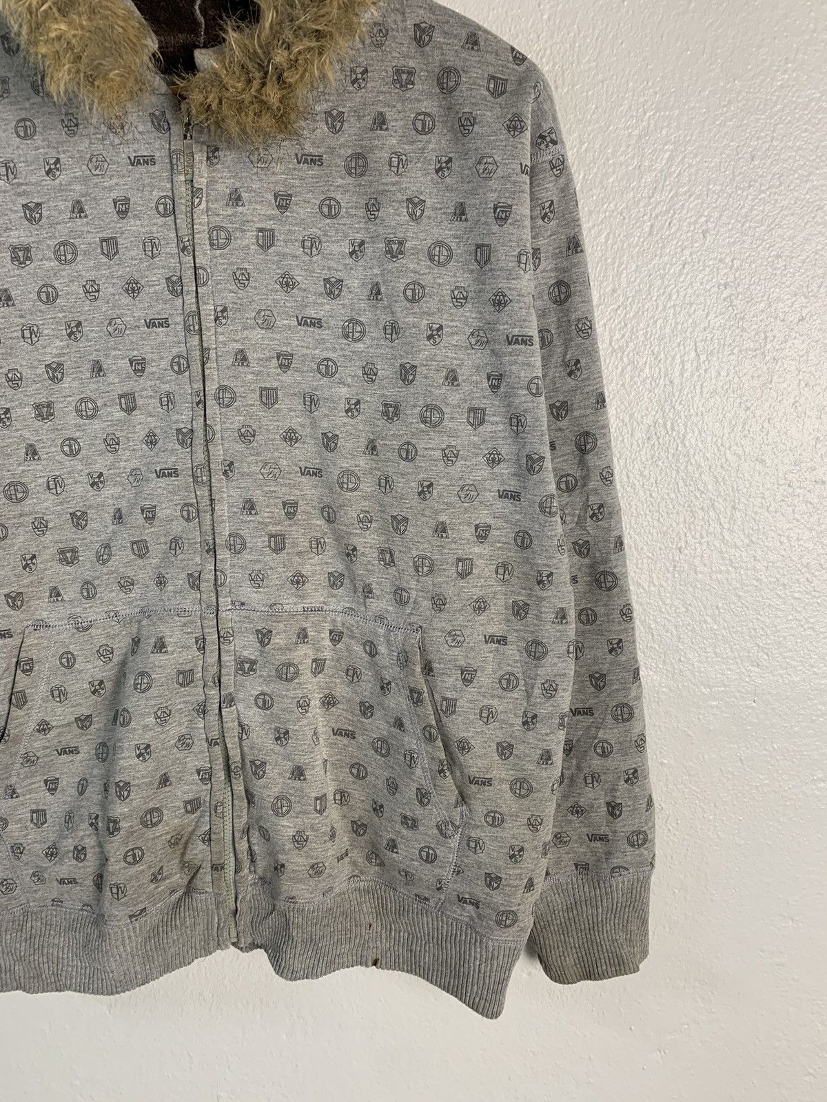 Vans Vans Monogram Zipper Hoodie Size US L / EU 52-54 / 3 - 2 Thumbnail