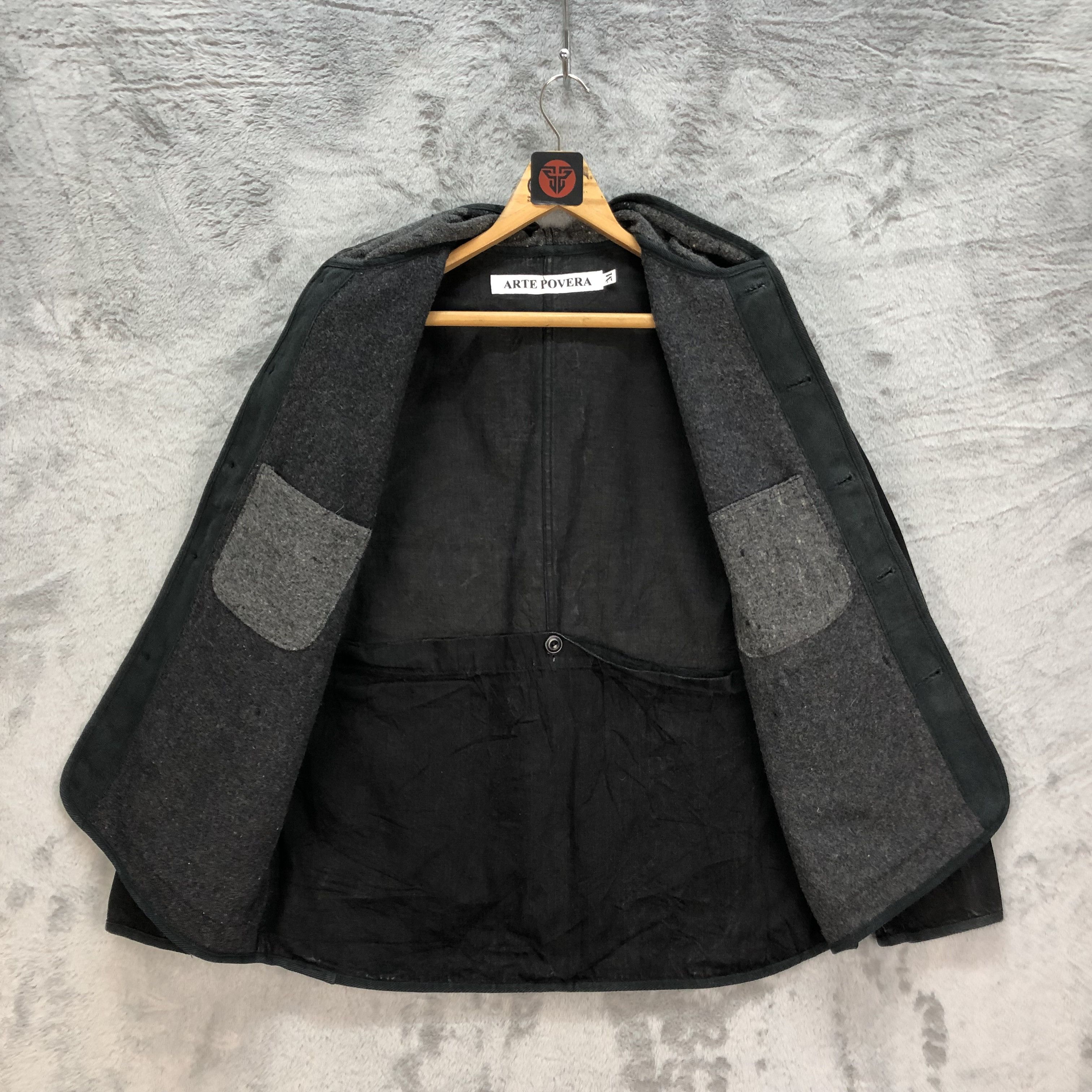 Vintage ARTE POVERA WOOL DENIM HYBRID HOODIE JACKET #6195-53 Size US M / EU 48-50 / 2 - 6 Thumbnail