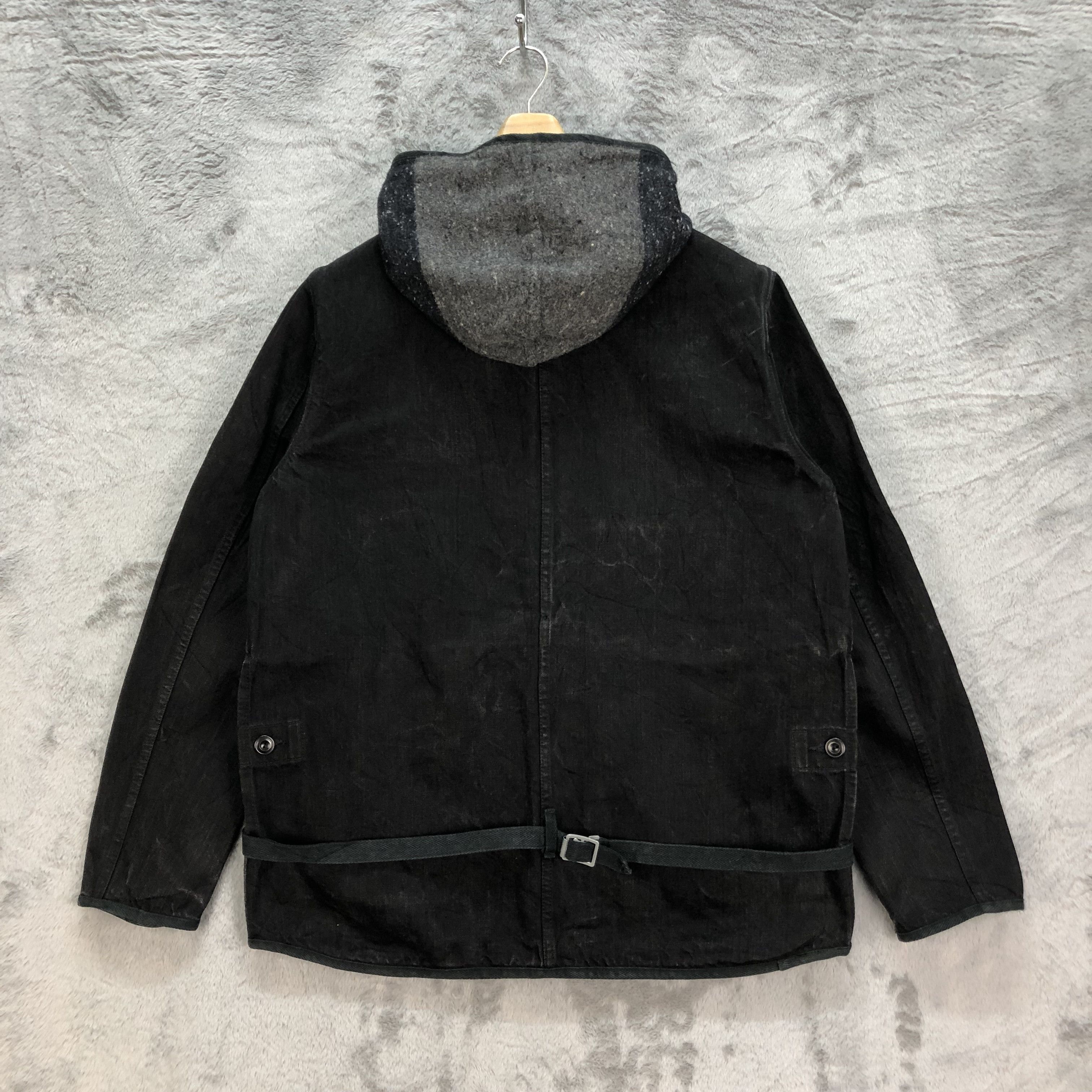 Vintage ARTE POVERA WOOL DENIM HYBRID HOODIE JACKET #6195-53 Size US M / EU 48-50 / 2 - 8 Thumbnail