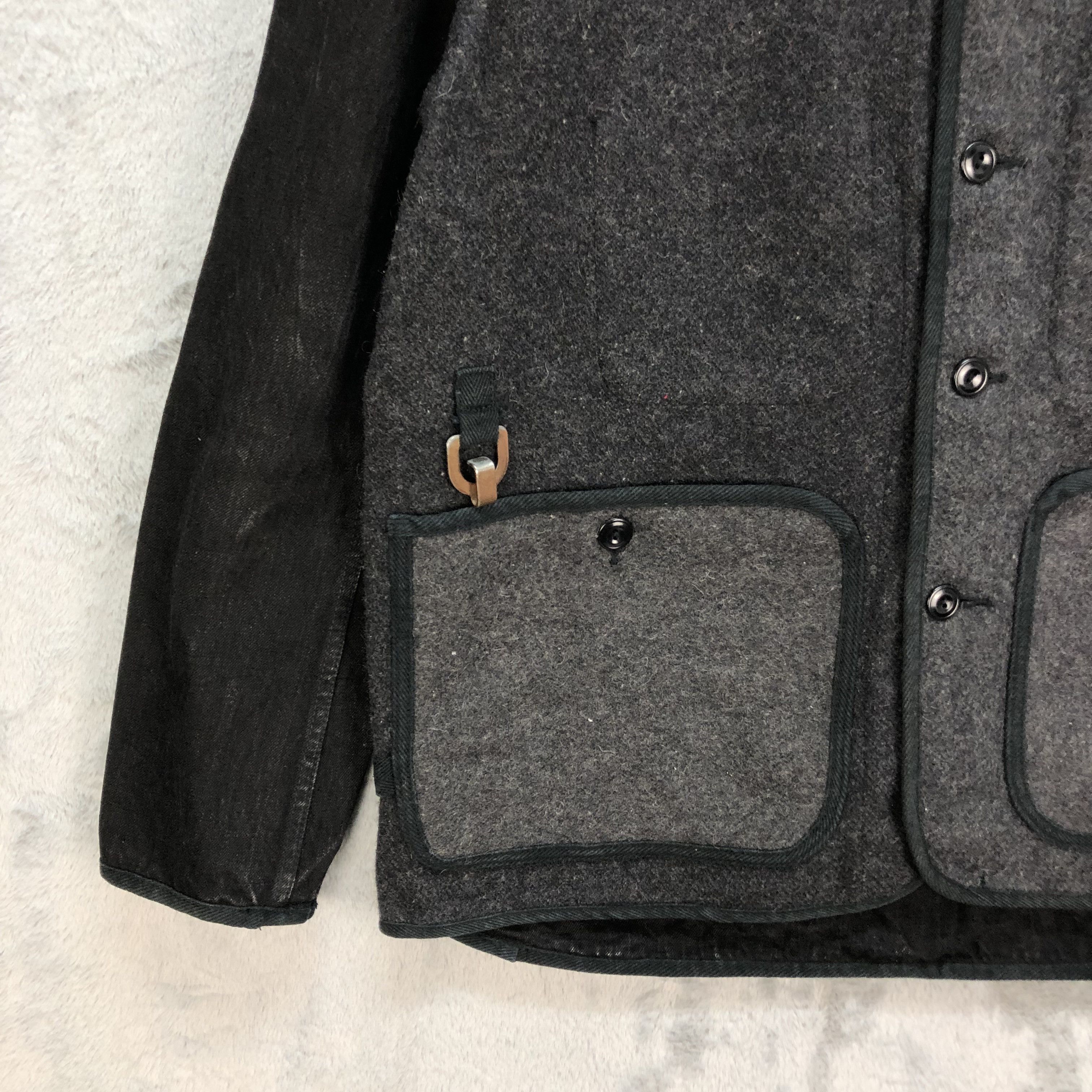 Vintage ARTE POVERA WOOL DENIM HYBRID HOODIE JACKET #6195-53 Size US M / EU 48-50 / 2 - 4 Thumbnail