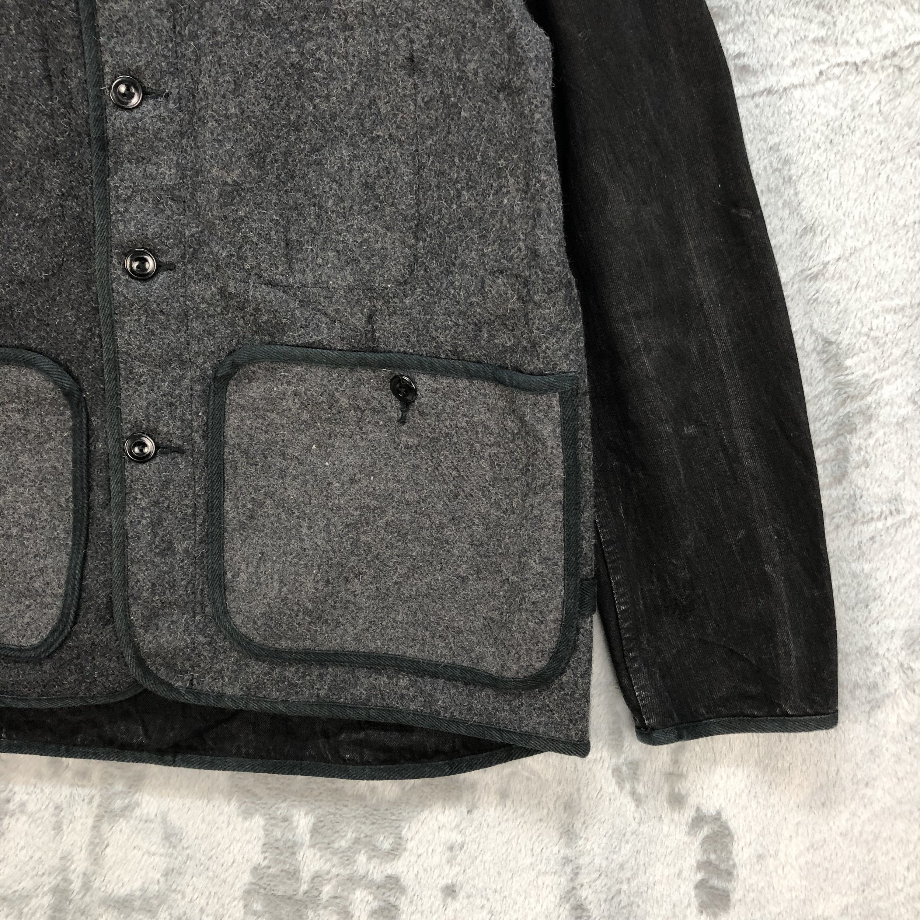 Vintage ARTE POVERA WOOL DENIM HYBRID HOODIE JACKET #6195-53 Size US M / EU 48-50 / 2 - 5 Thumbnail