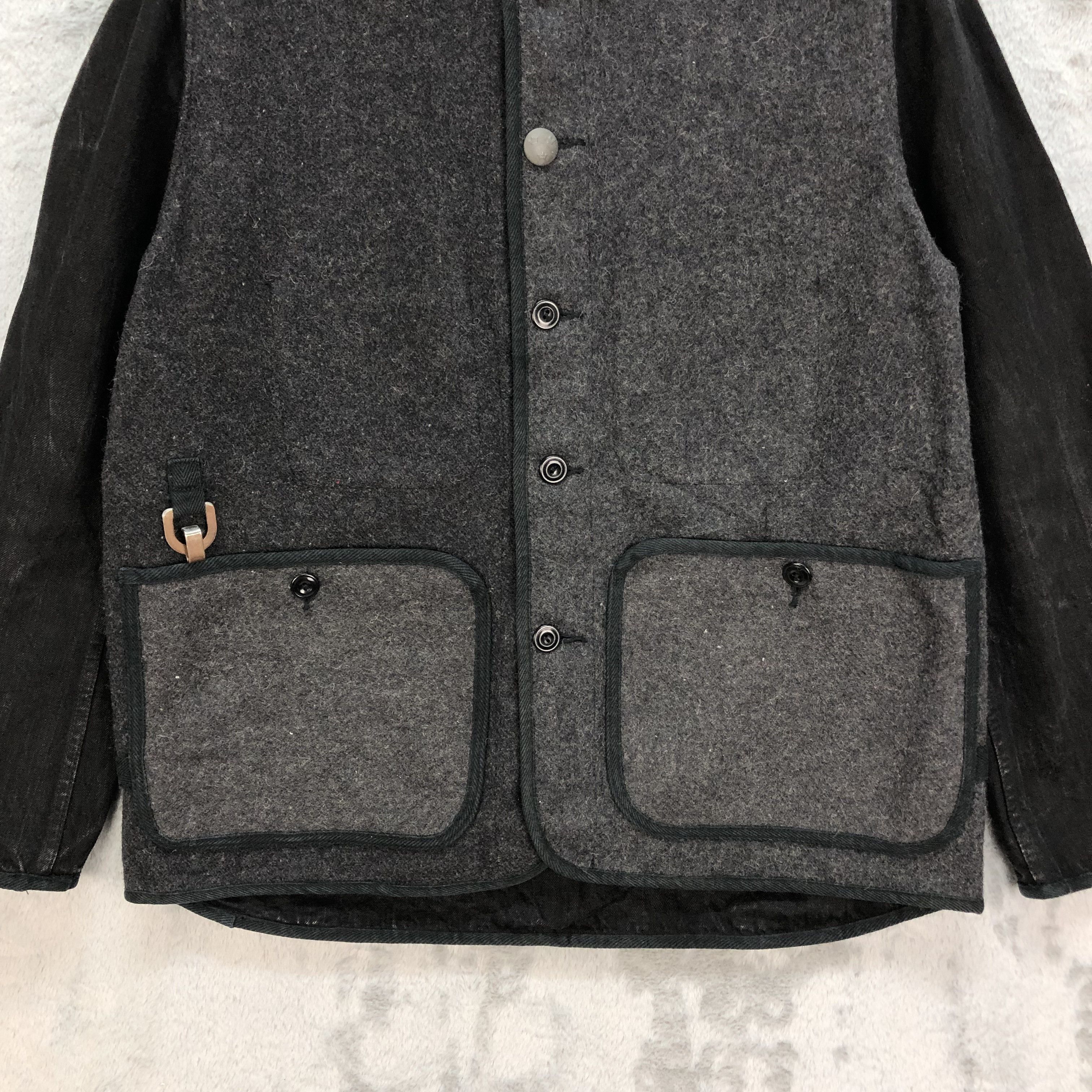 Vintage ARTE POVERA WOOL DENIM HYBRID HOODIE JACKET #6195-53 Size US M / EU 48-50 / 2 - 3 Thumbnail