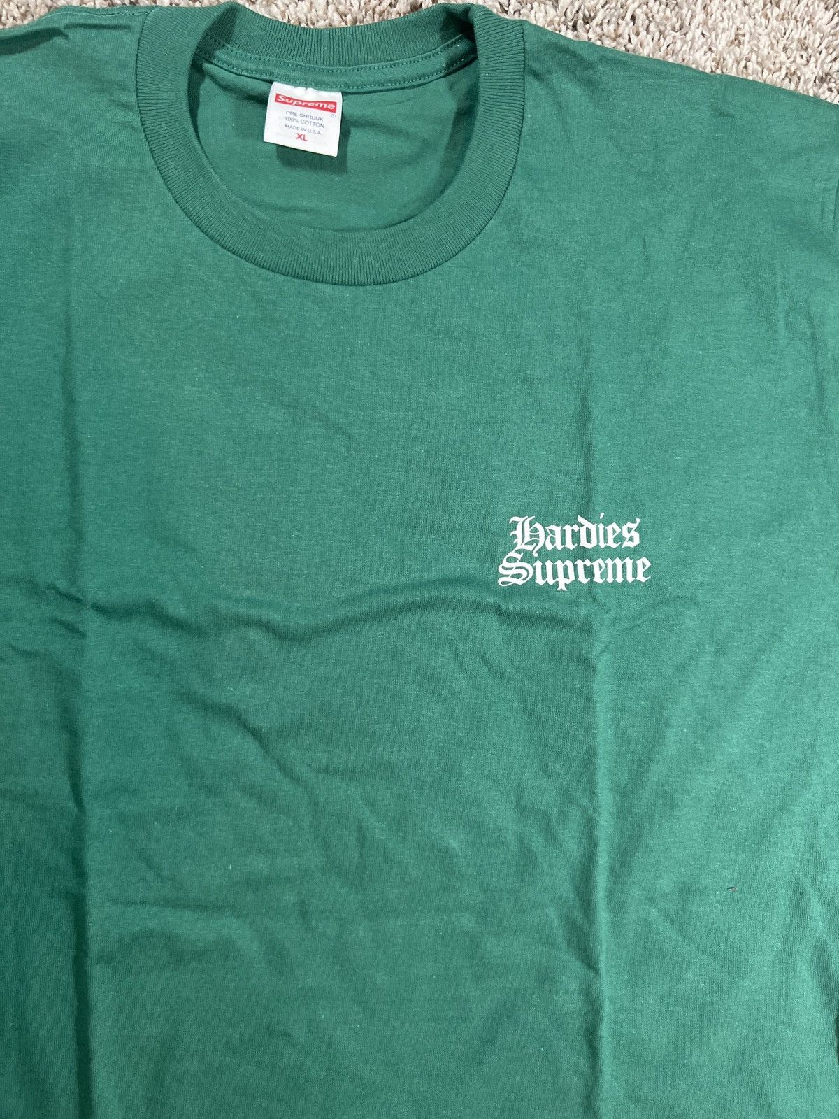 Hypebeast × Supreme Supreme Hardies dog tee green Size US XL / EU 56 / 4 - 2 Thumbnail