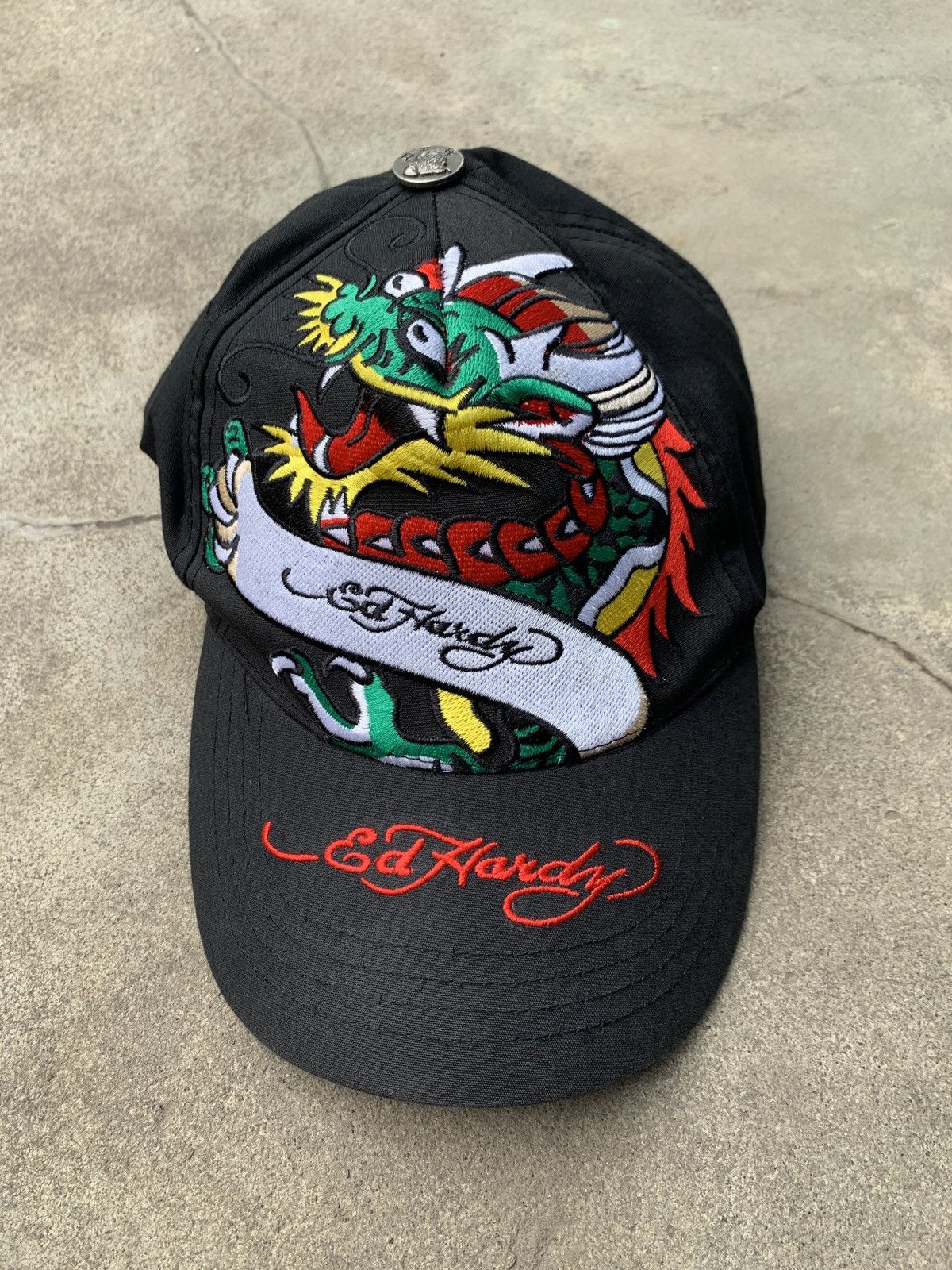 Ed Hardy Ed Hardy Dragon Trucker Hat Cap y2k hype streetwear USA Size ONE SIZE - 13 Thumbnail