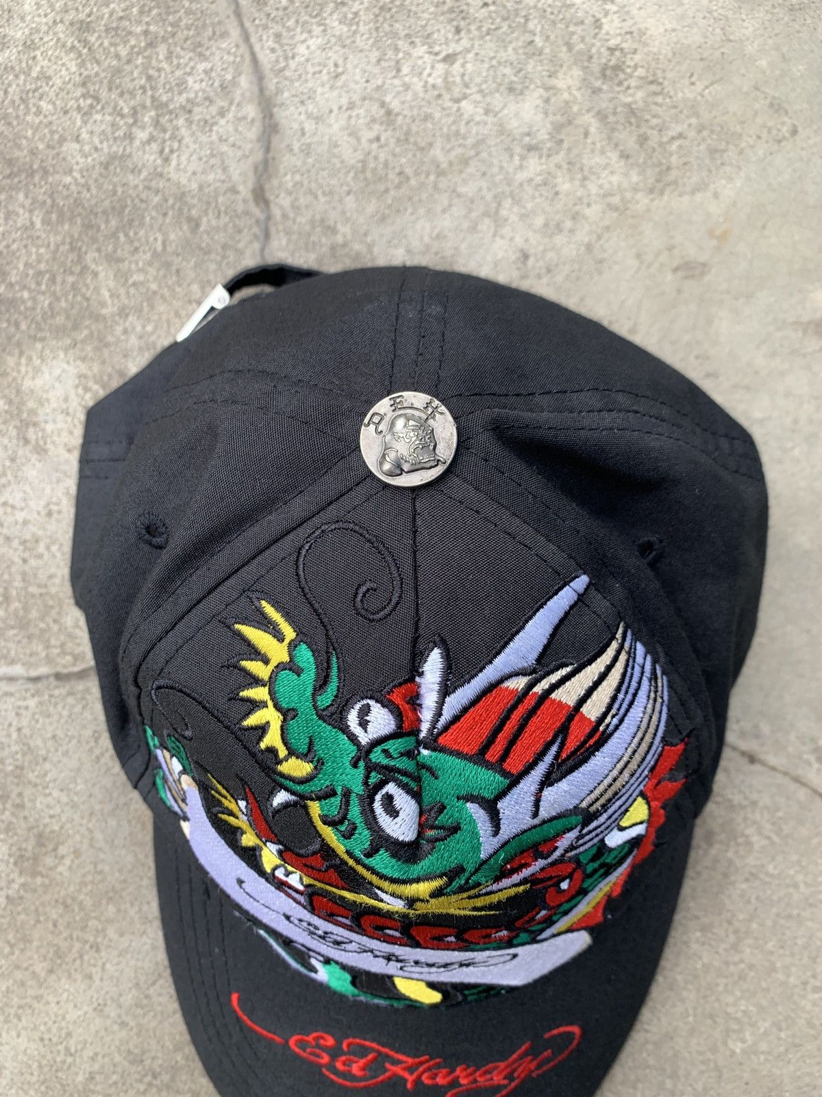 Ed Hardy Ed Hardy Dragon Trucker Hat Cap y2k hype streetwear USA Size ONE SIZE - 6 Thumbnail