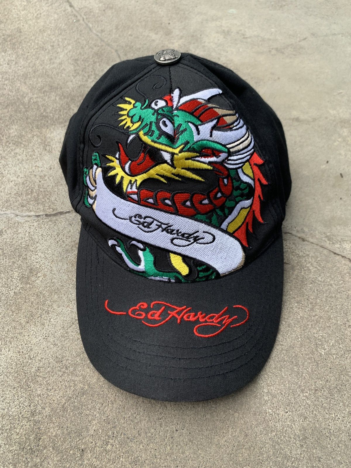 Ed Hardy Ed Hardy Dragon Trucker Hat Cap y2k hype streetwear USA Size ONE SIZE - 1 Thumbnail