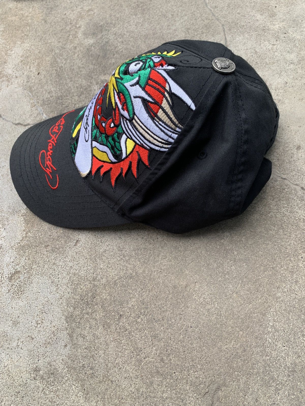 Ed Hardy Ed Hardy Dragon Trucker Hat Cap y2k hype streetwear USA Size ONE SIZE - 8 Thumbnail
