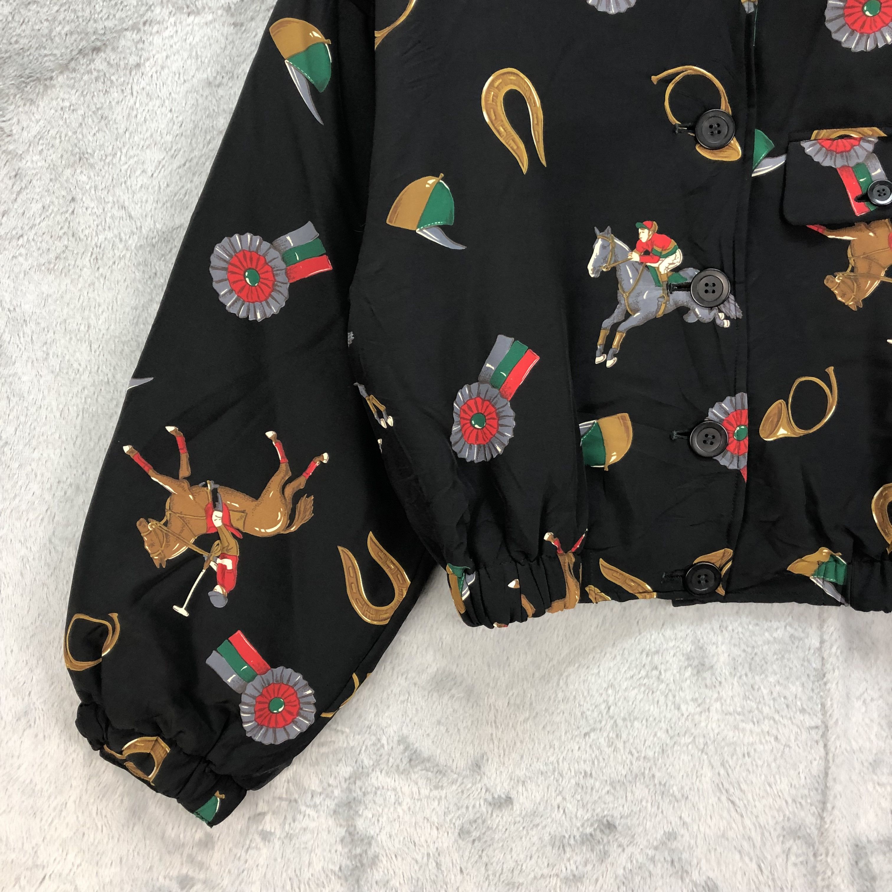 Mademoiselle Non Non BOXY🔥 MADEMOISELLE COPAN Fullprint Cropped Jacket #4859-174 Size M / US 6-8 / IT 42-44 - 4 Thumbnail
