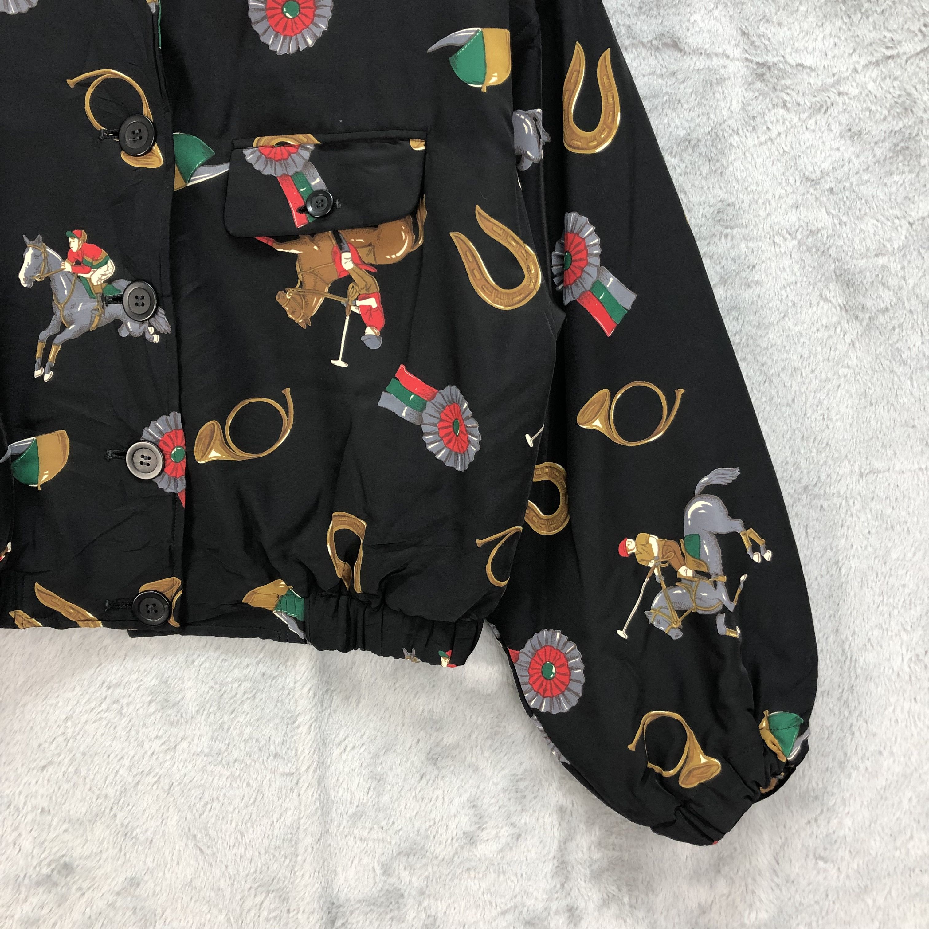 Mademoiselle Non Non BOXY🔥 MADEMOISELLE COPAN Fullprint Cropped Jacket #4859-174 Size M / US 6-8 / IT 42-44 - 5 Thumbnail