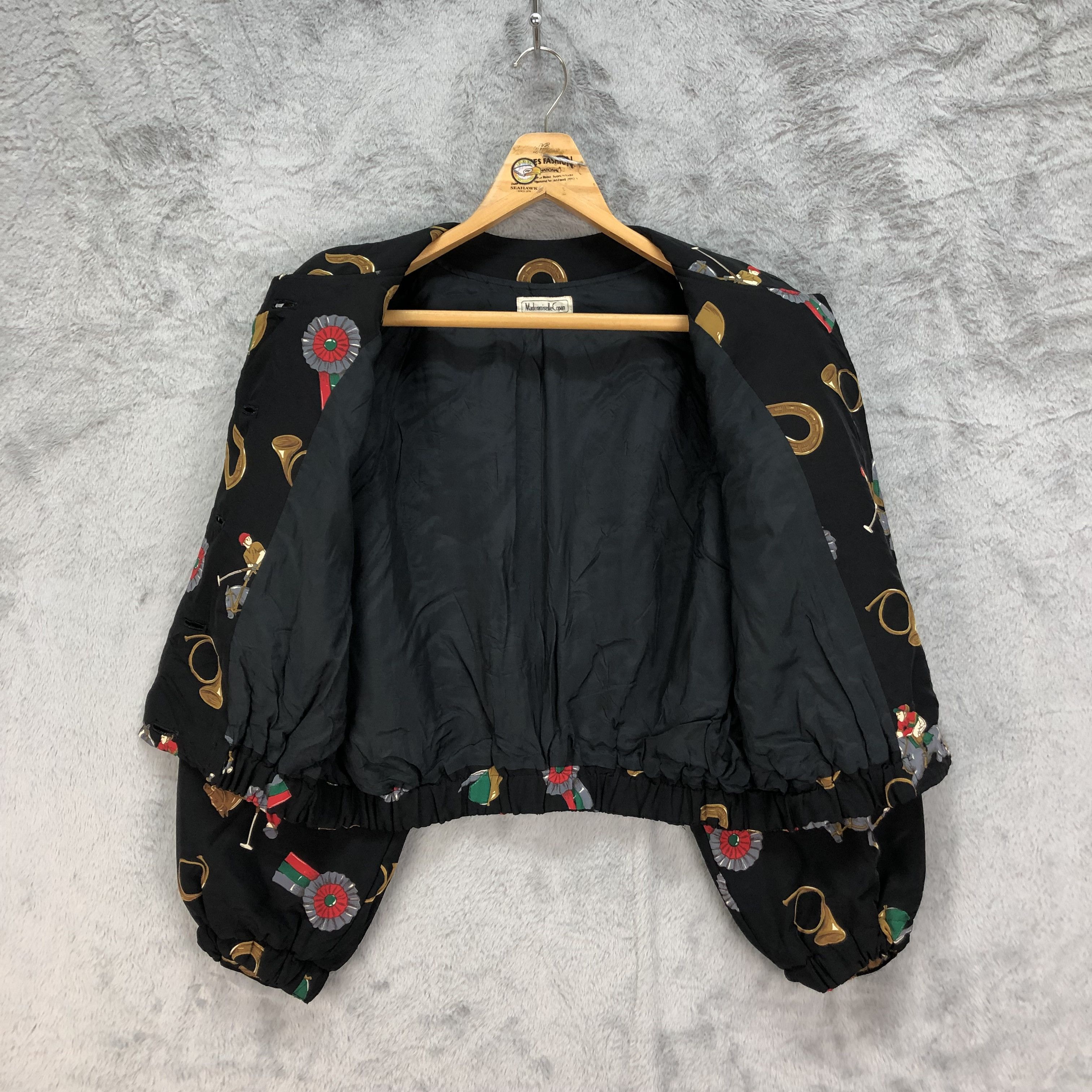 Mademoiselle Non Non BOXY🔥 MADEMOISELLE COPAN Fullprint Cropped Jacket #4859-174 Size M / US 6-8 / IT 42-44 - 6 Thumbnail